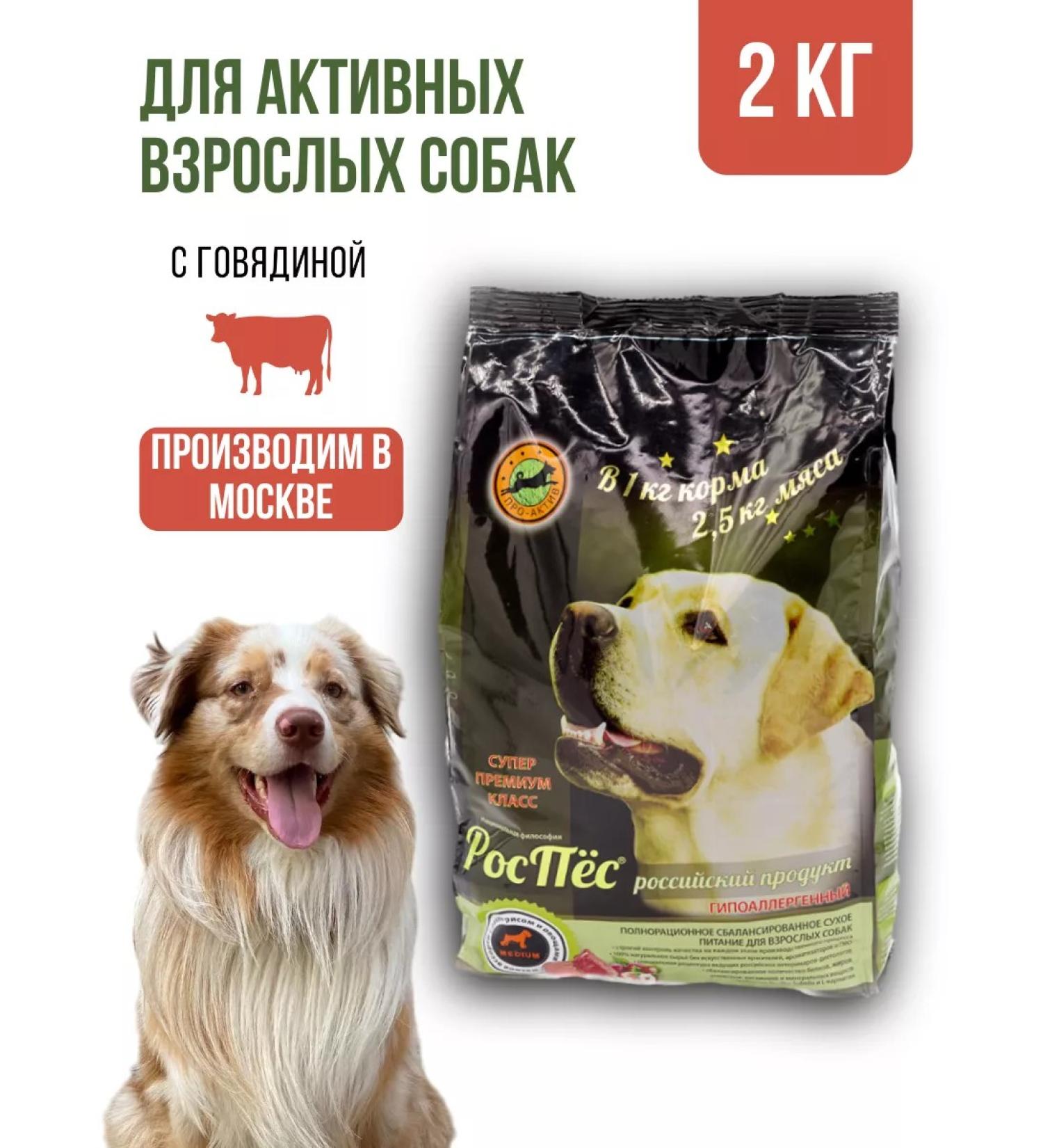 RosPes Dry food for active adult dogs - Buy Online on GoSupps.com