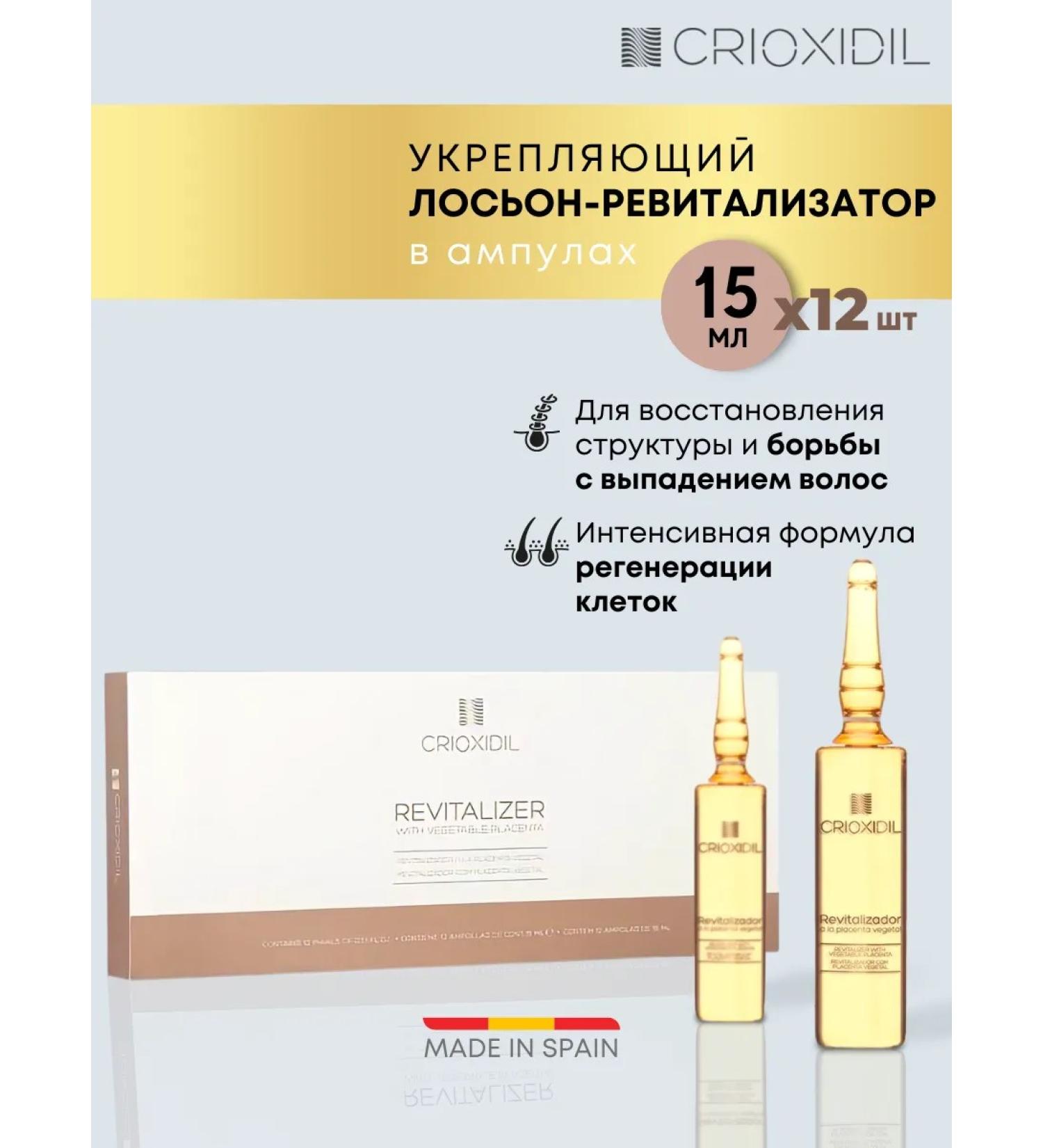 CRIOXIDIL Hair ampoules from falling out recovery and growth - Buy Online on GoSupps.com