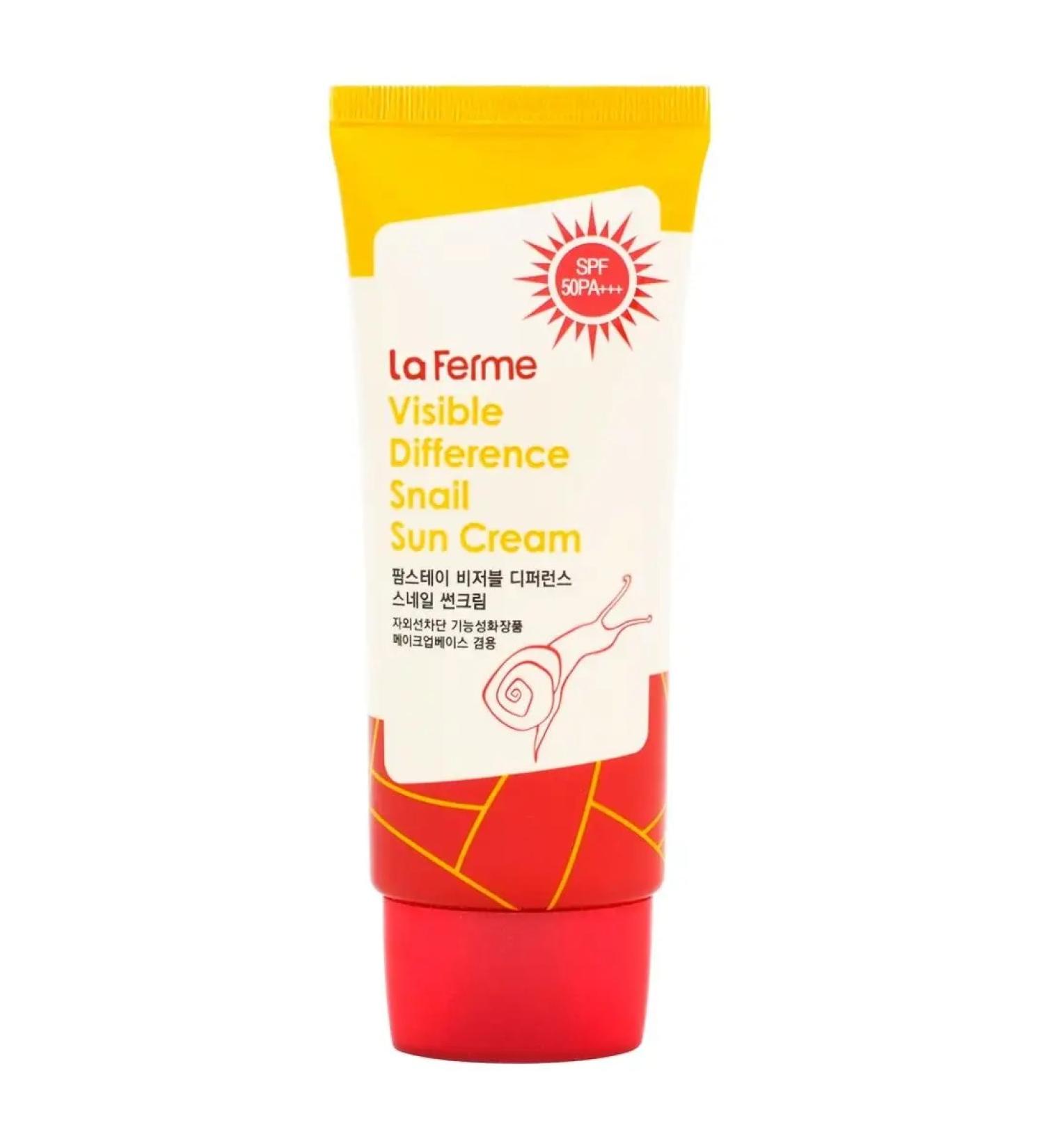 farmstay Sunny cream with mucin Snails SPF 50 PA +++