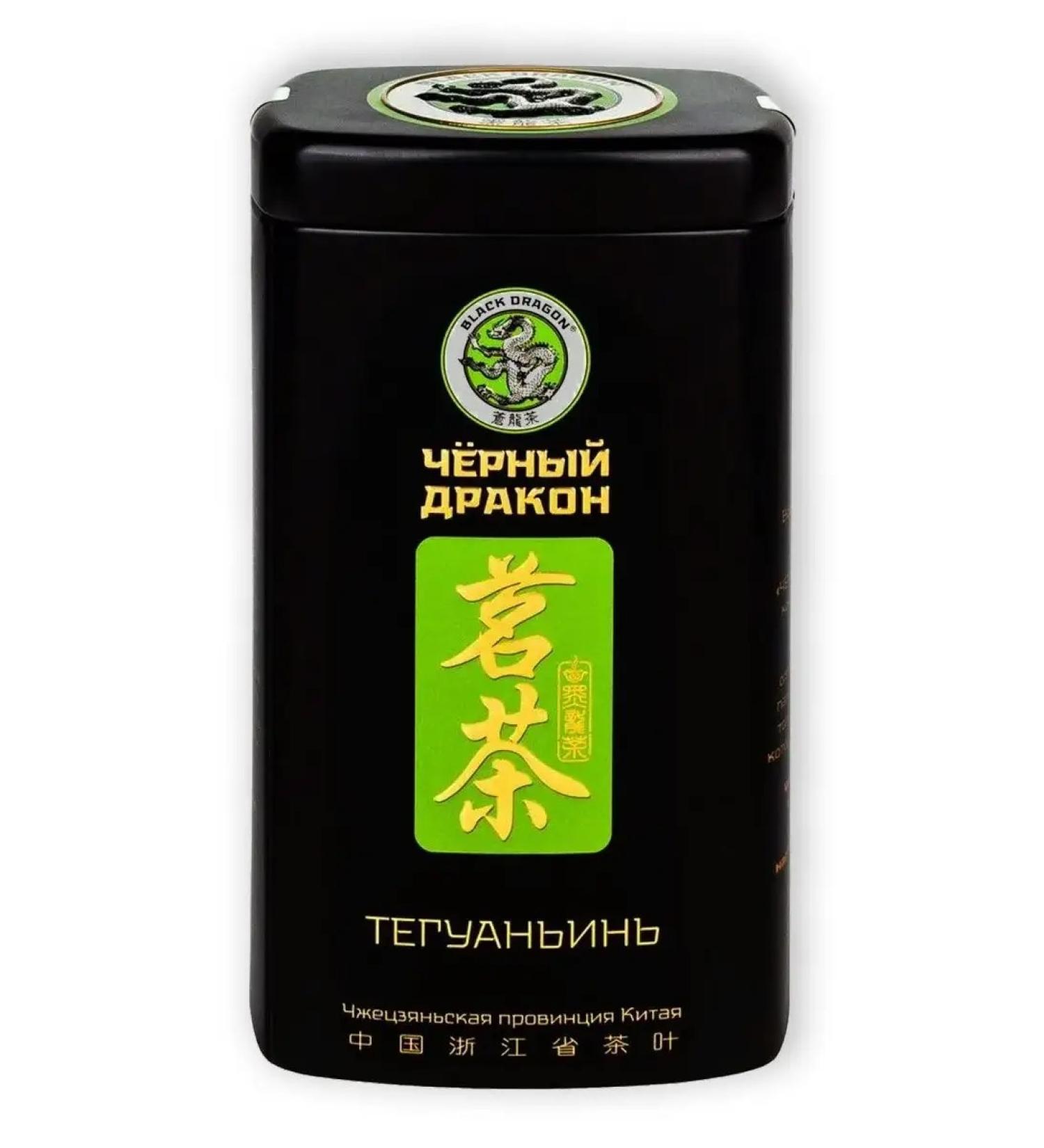 Black Dragon Those guan yin green tea large -leaf 100 g in z b.