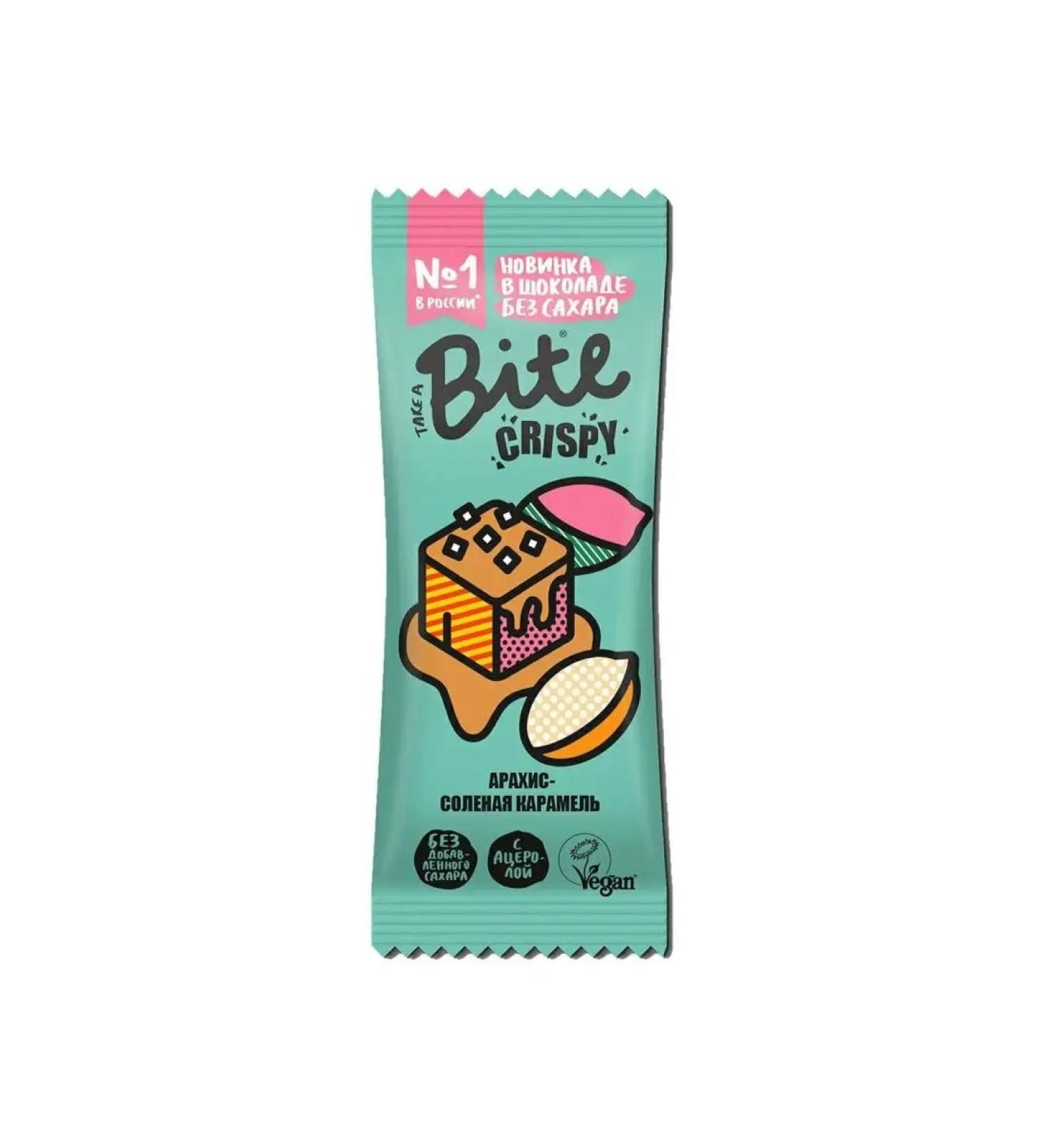 Bite Chocolate Baton Crispy arachis-salt caramel 45 g