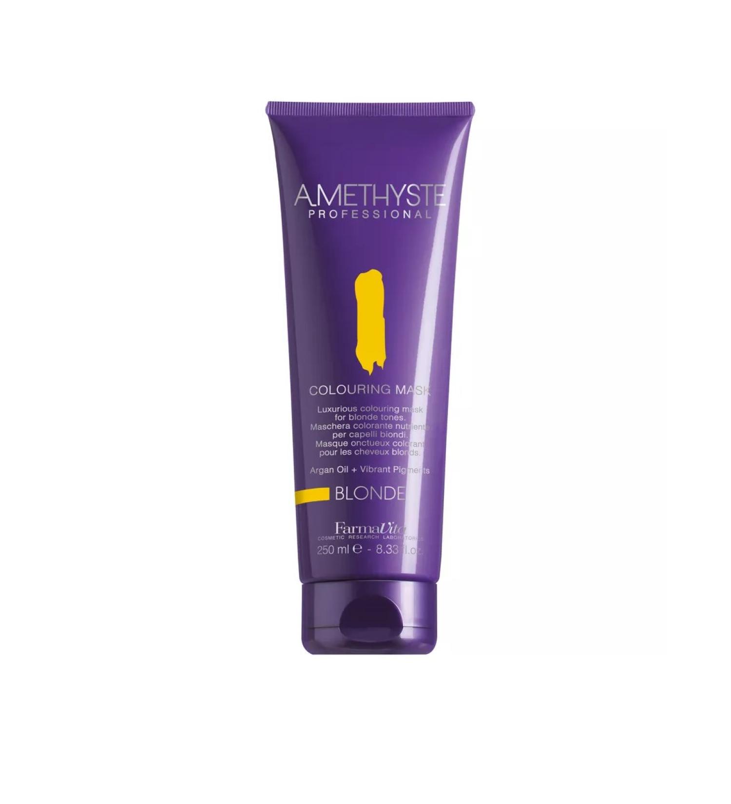 Farmavita Tinting hair mask Amethyste Coloring Blond 250ml - Buy Online on GoSupps.com