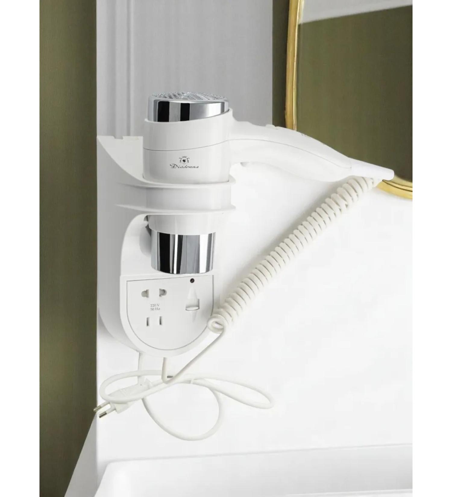 DIADONNA Hair hair dryer for a bathroom with a socket for razor - Buy Online on GoSupps.com