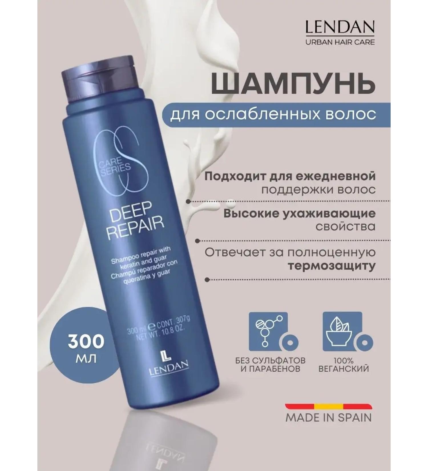 Lendan Hair shampoo Restoring keratin thermal protection - Buy Online on GoSupps.com