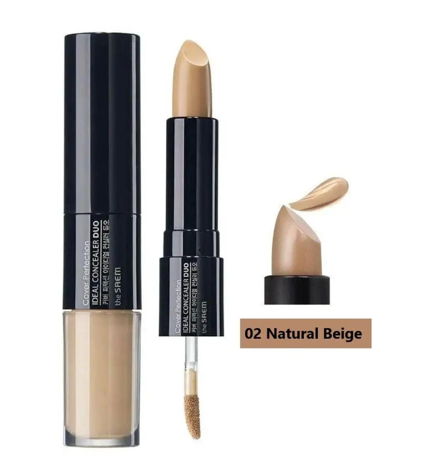 THE SAEM Cover Perfection Ideal 02 Rich Beige Conceler double 8.7g