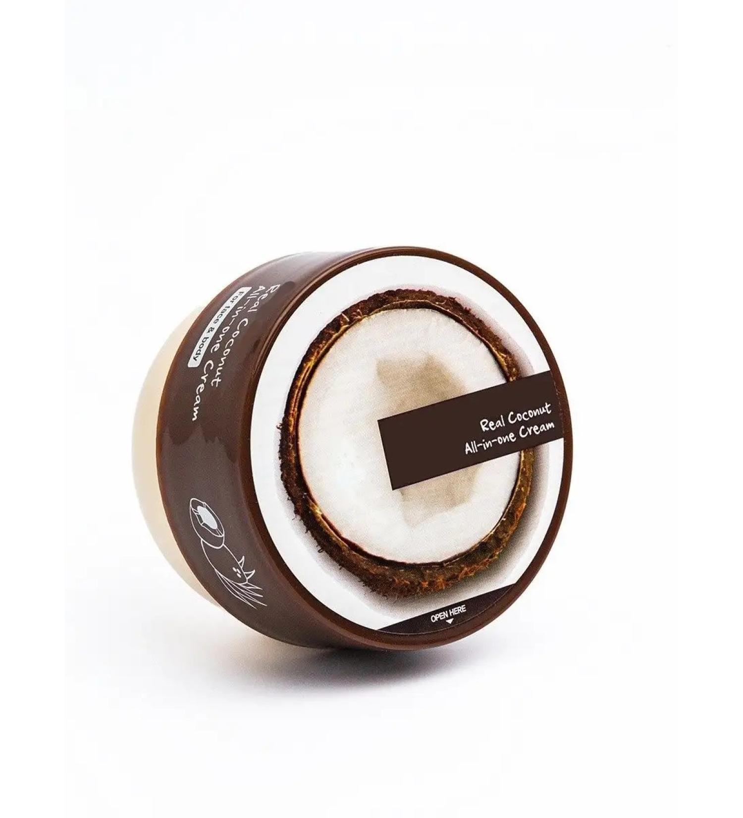 CosmeticsMaster Cream-batter for the body with coconut Korean cosmetics. 300ml - Buy Online on GoSupps.com
