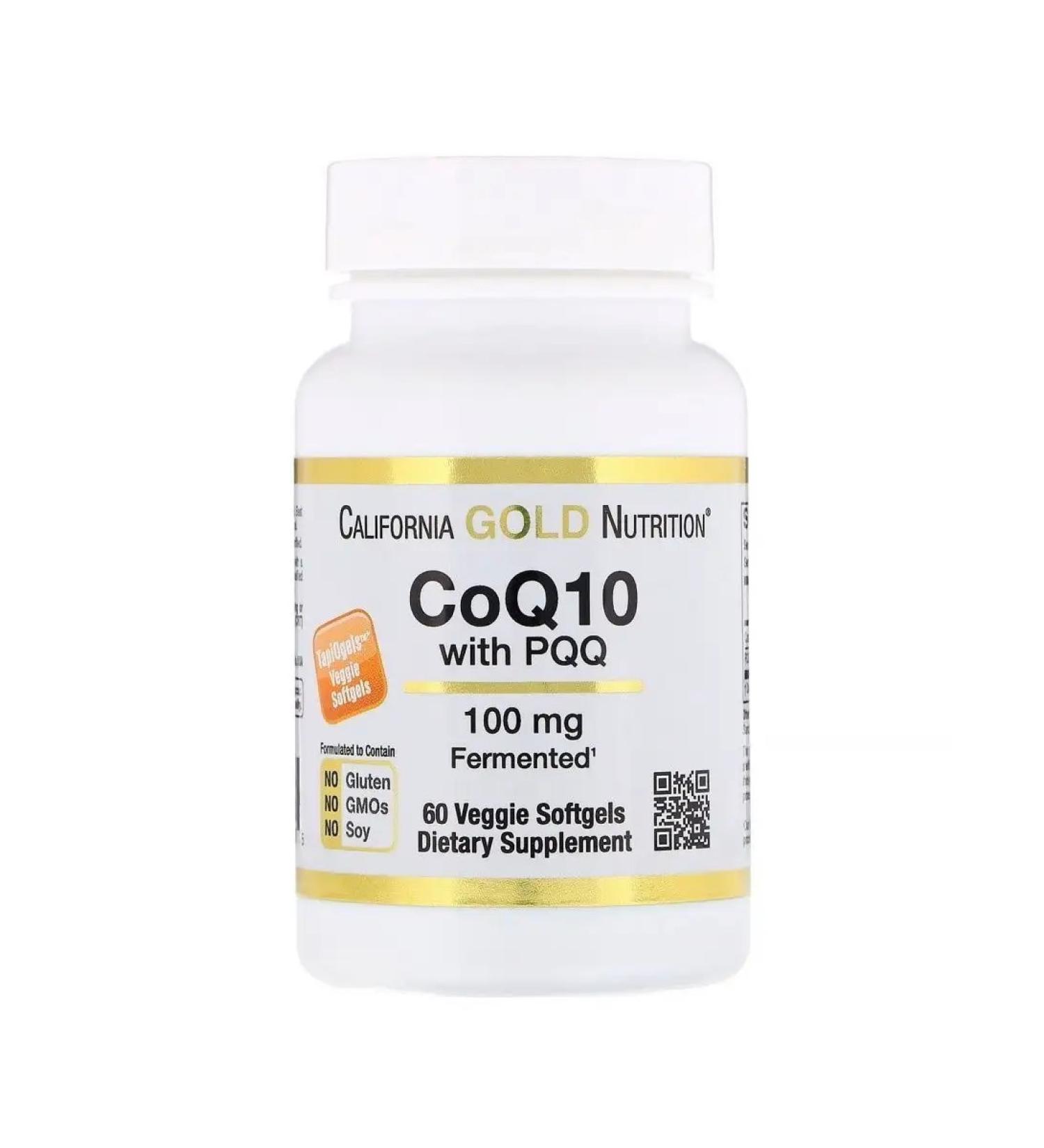California Gold Nutrition CGN CENZIM Q10 with PQq 100 mg 60 capsules - Buy Online on GoSupps.com