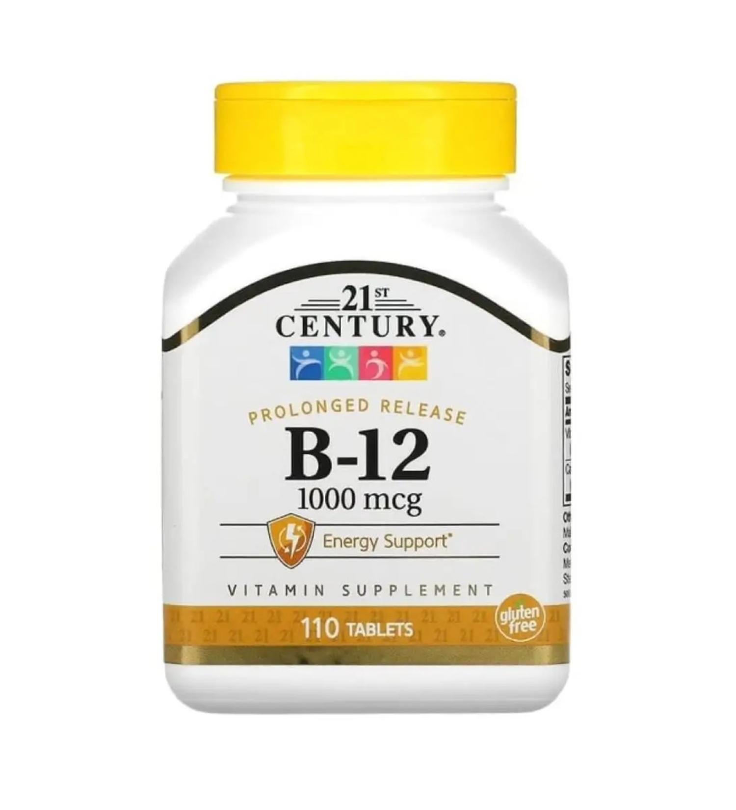 21st century Vitamin B12 1000 g in tablets 110 pcs - Buy Online on GoSupps.com