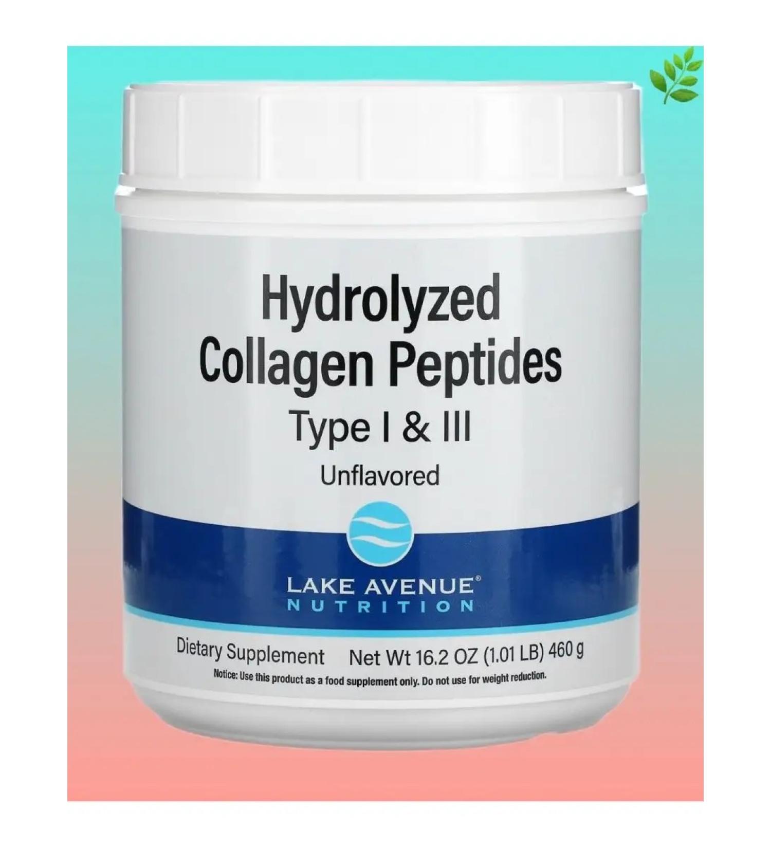 Lake Avenue Nutrition Hydrolyzed peptides of the collagen of types 1 and 3 - Buy Online on GoSupps.com