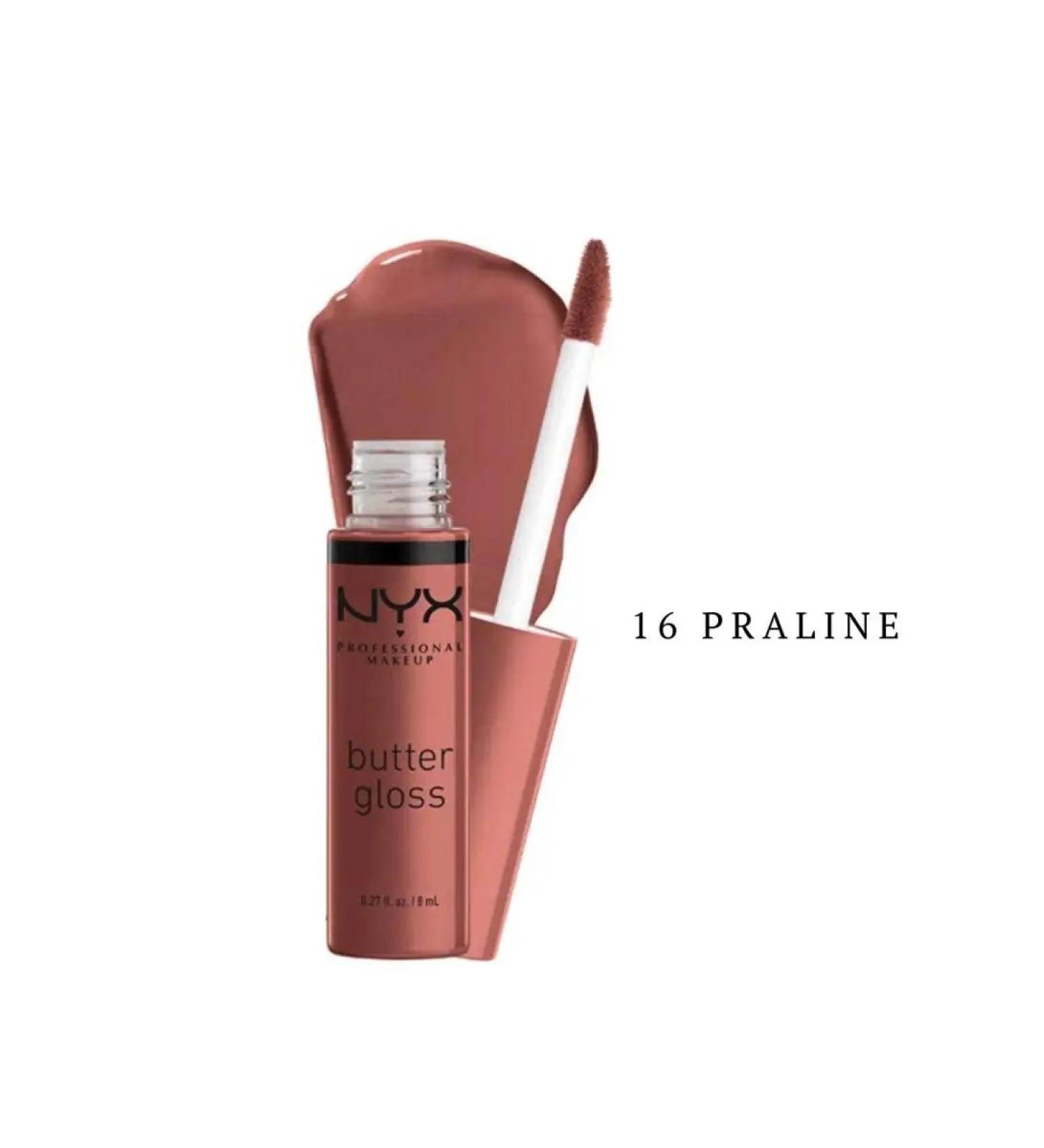 NYX Professional Makeup Moisturizing lip gloss Butter Lip Gloss 16 Praline - Buy Online on GoSupps.com