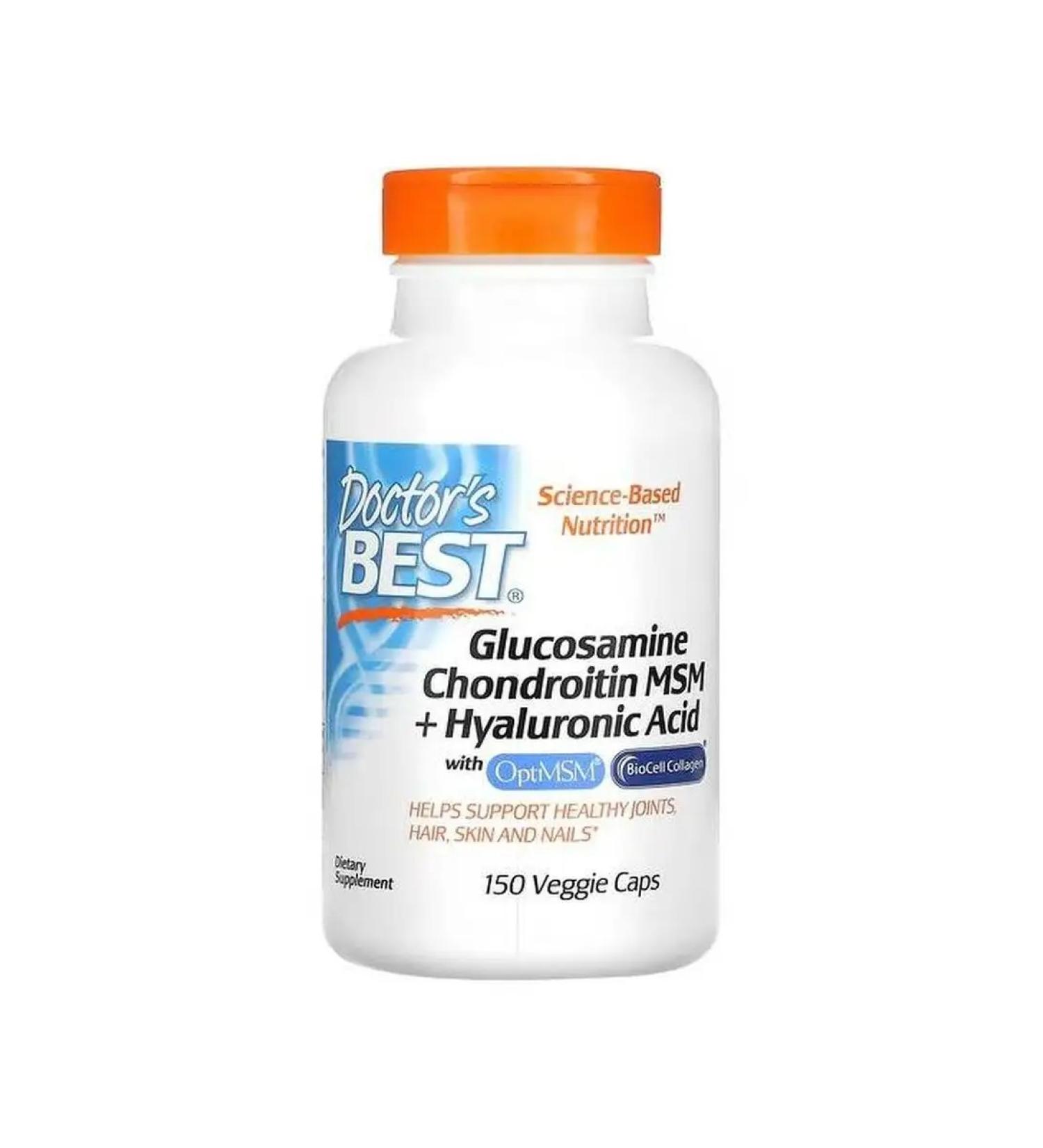 Doctor's Best Glucosamine chondroitin and MSM with hyaluronic acid 150 pcs