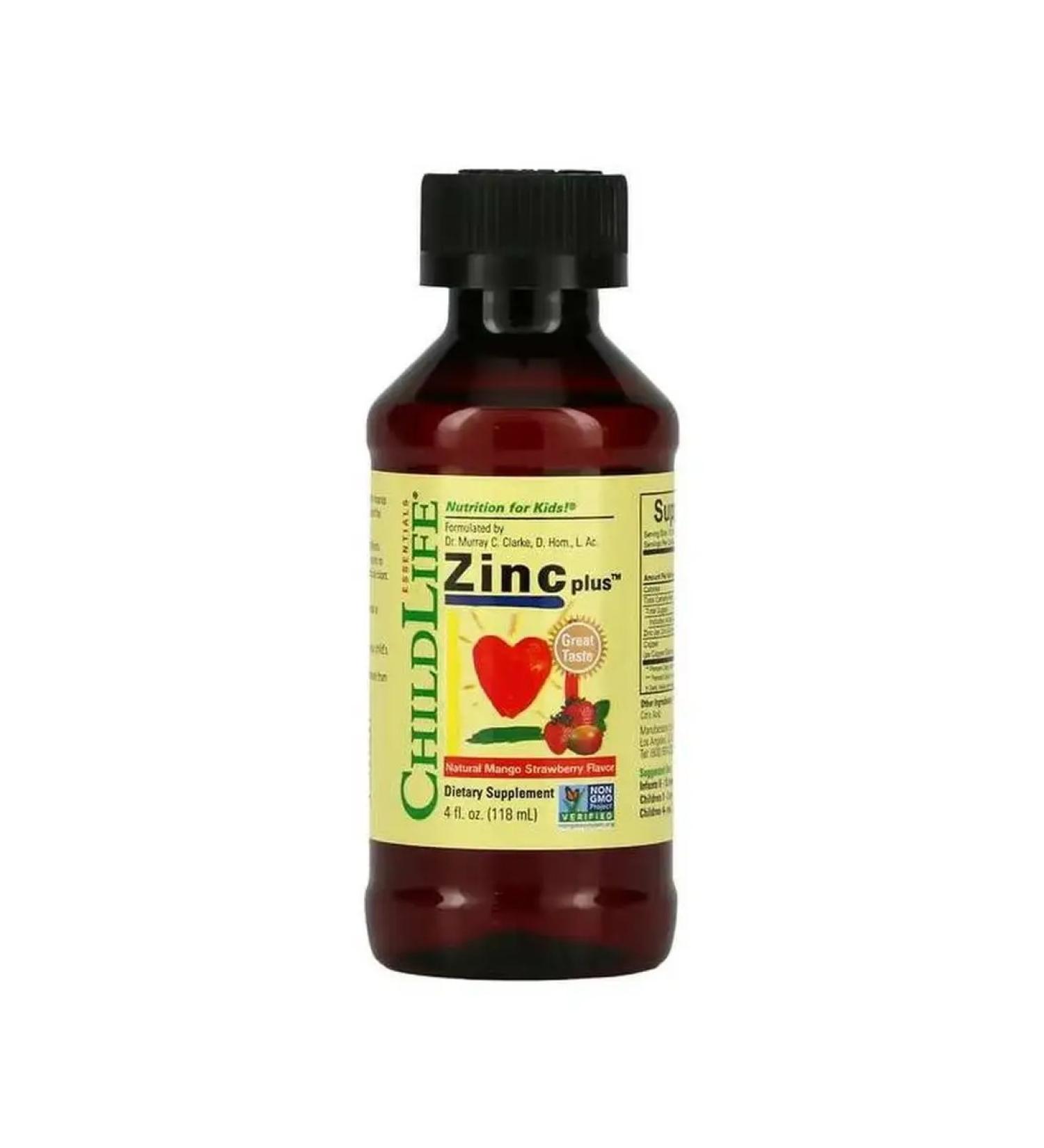 ChildLife Essentials Zinc Plus mangoes and strawberries 118 ml