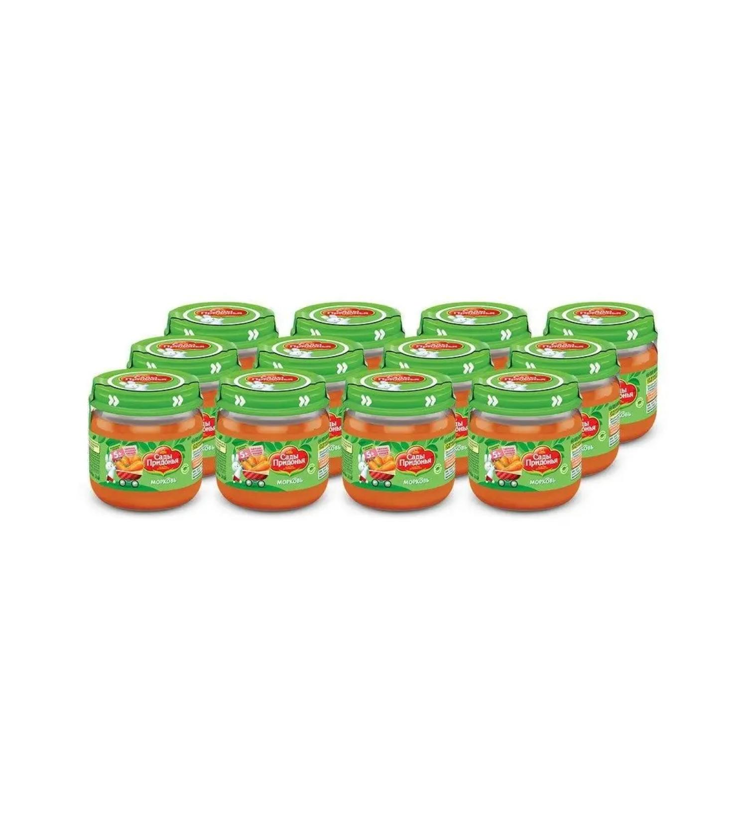 Gardens of Pridonya Puree children's carrots from 5 months 12x80g - Buy Online on GoSupps.com
