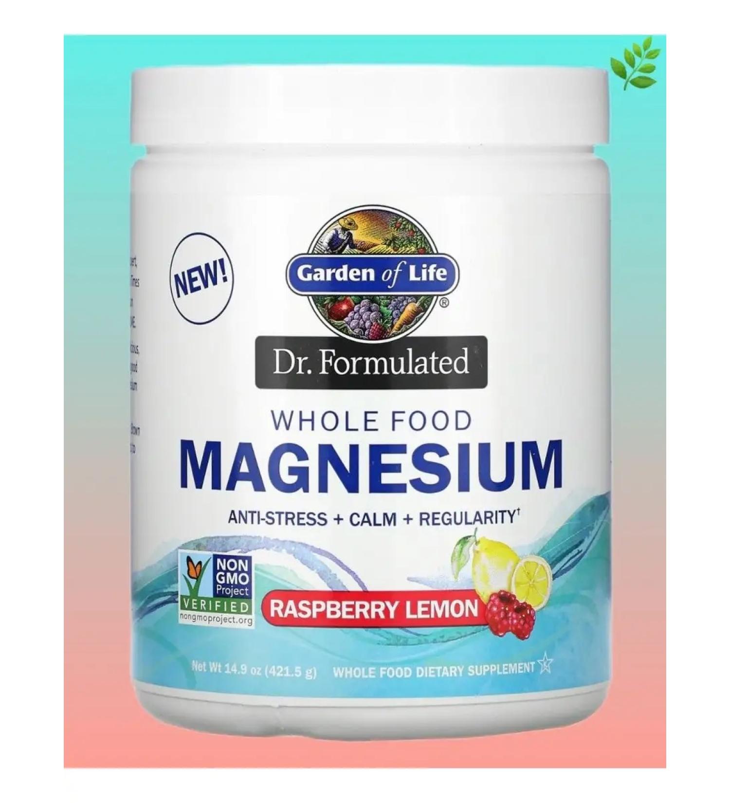 Garden of Life Dr. Formulated whole -food magnesium powder