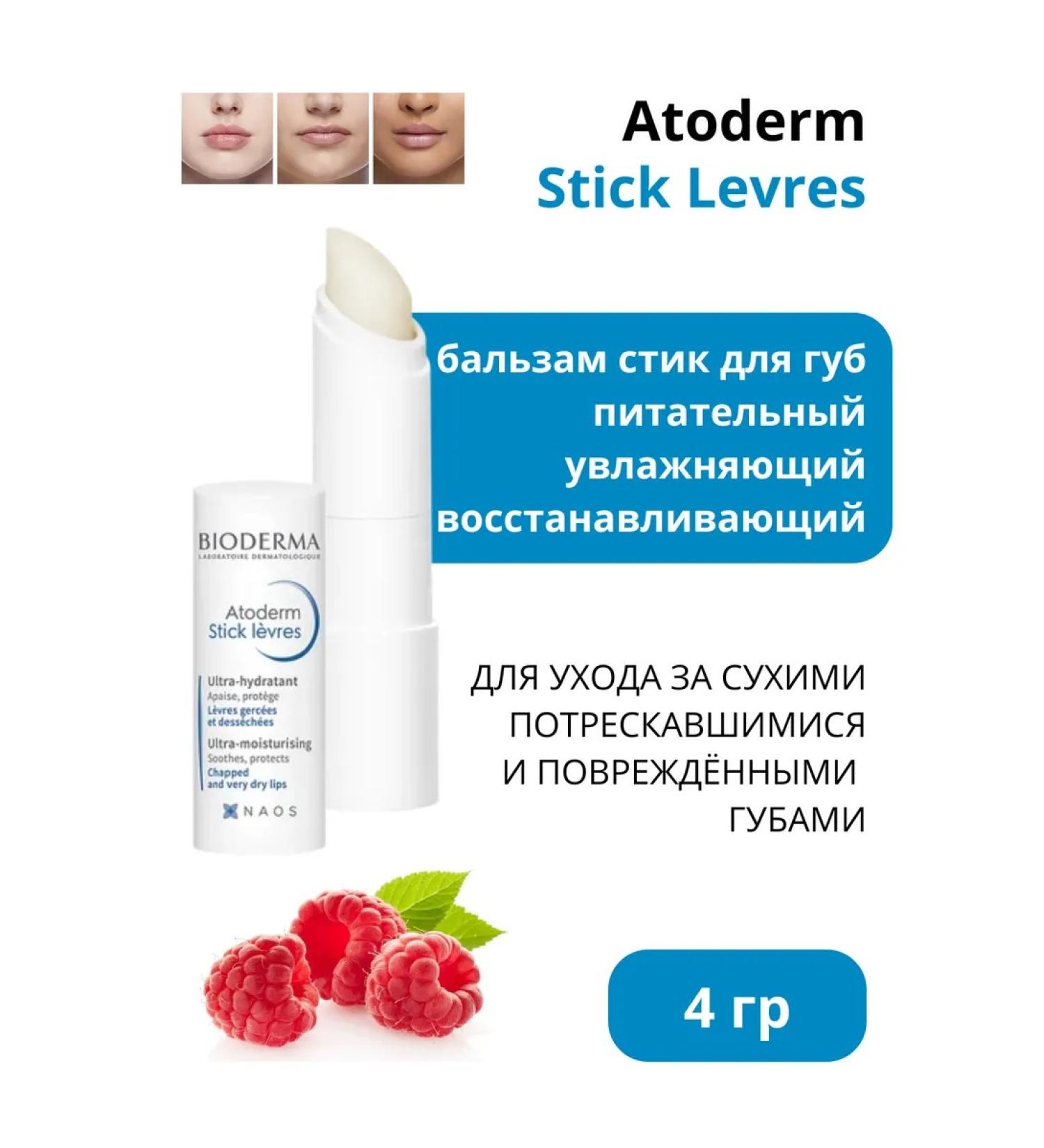Bioderma Biooderm Lip atoderm Atoderm Atoderm Stick Levres 4 gr. - Buy Online on GoSupps.com