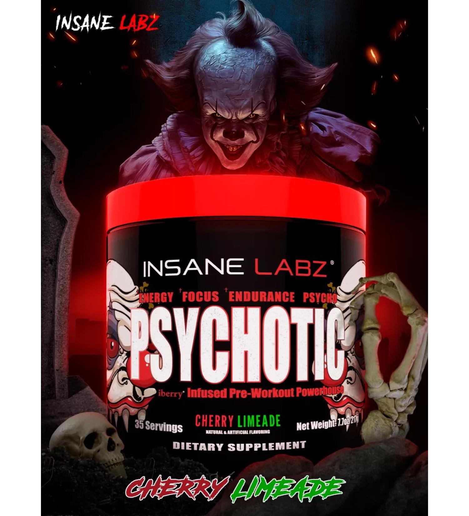Insane Labz Pre -TRART PSYCHOOTIC RED cherry