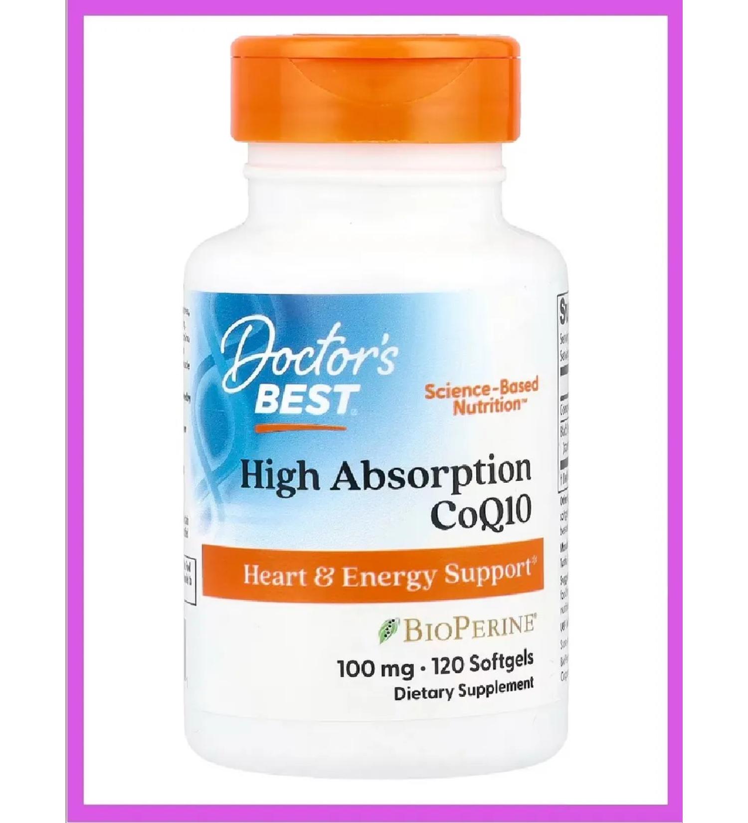 Doctor's Best Coenzyme Q10 with Bioperine 100 mg USA