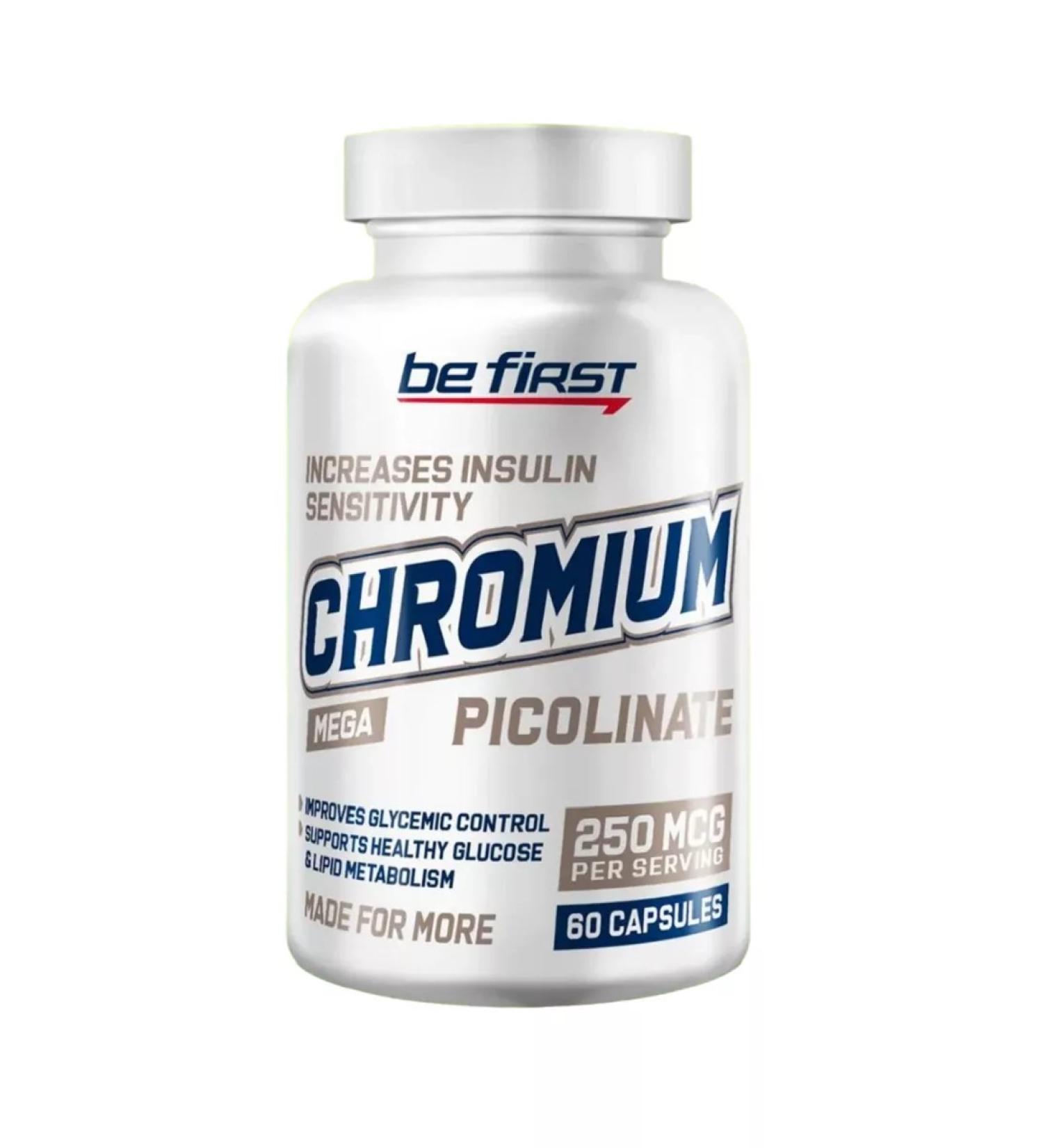 Be First Chrome picolinate for weight loss Chromium 250 g 60 capsules - Buy Online on GoSupps.com