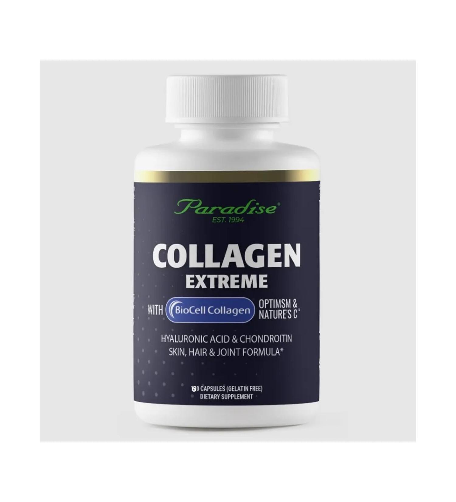 Paradise Herbs Collagen Extreme Optimsm and Vitamin C 60 capsules - Buy Online on GoSupps.com