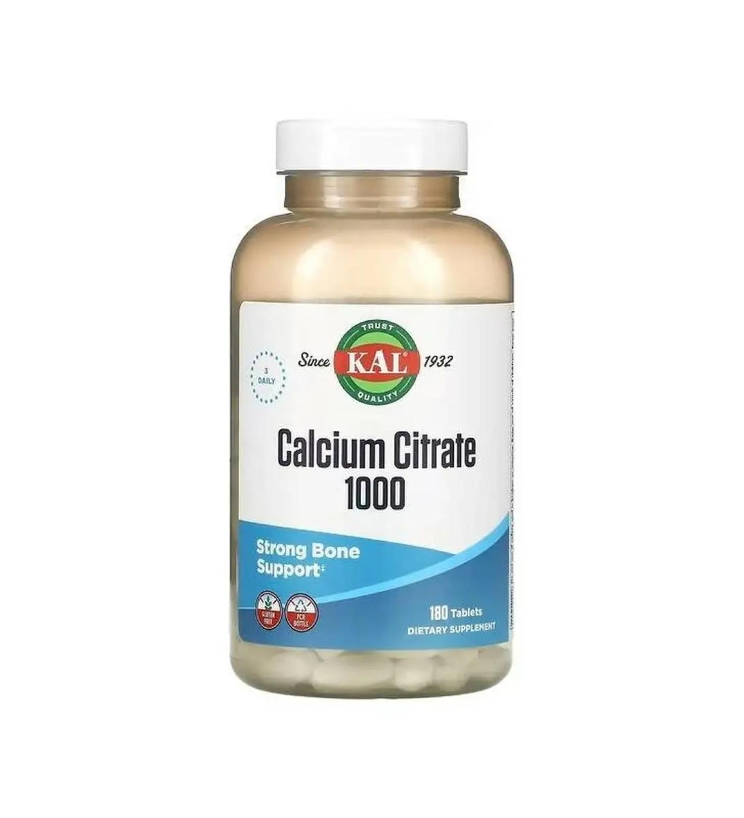 KAL Calcium citrate 180 pcs