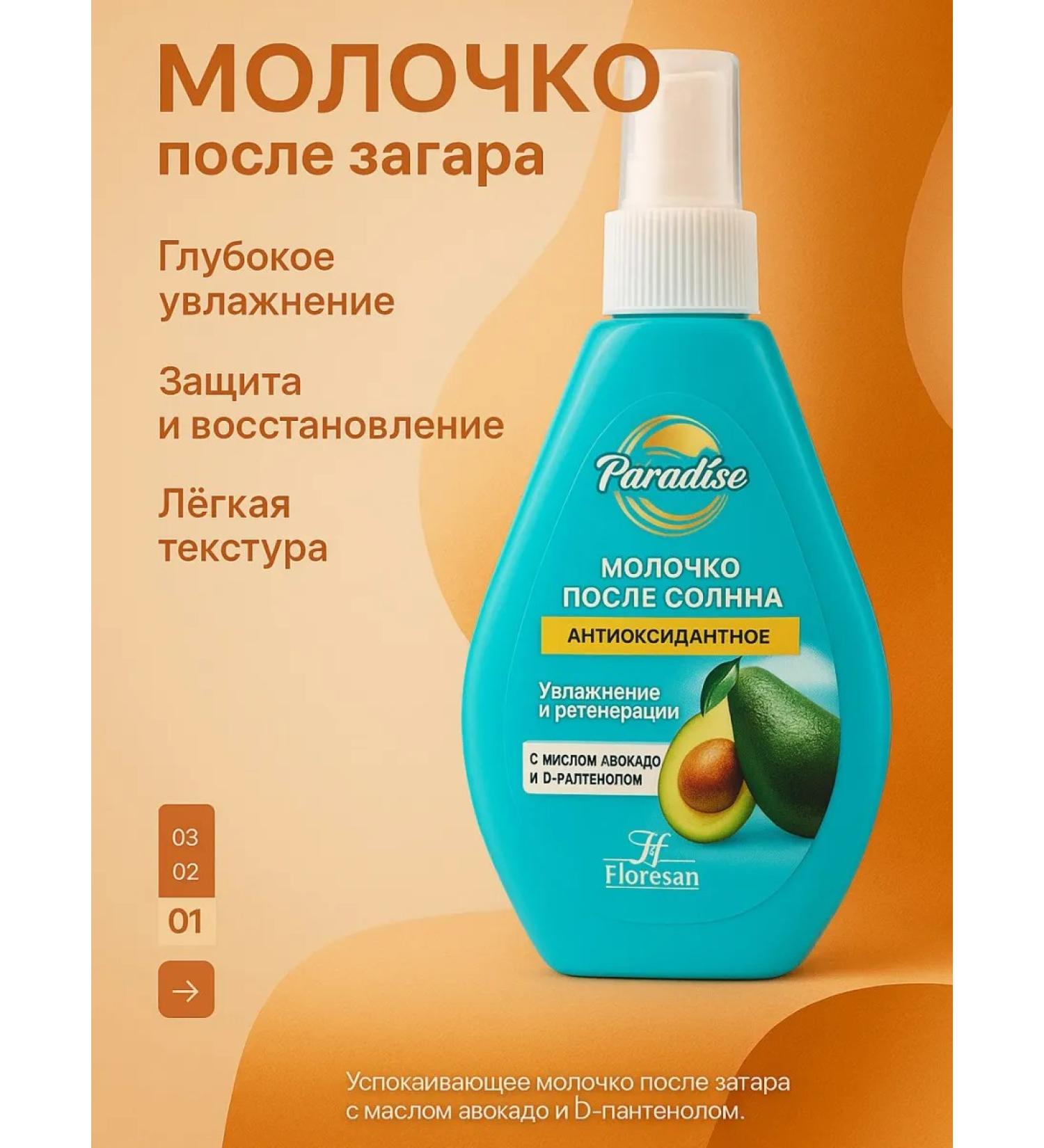 Floresan/ Milk after a tan moisturizer with panthenol 160 ml - Buy Online on GoSupps.com