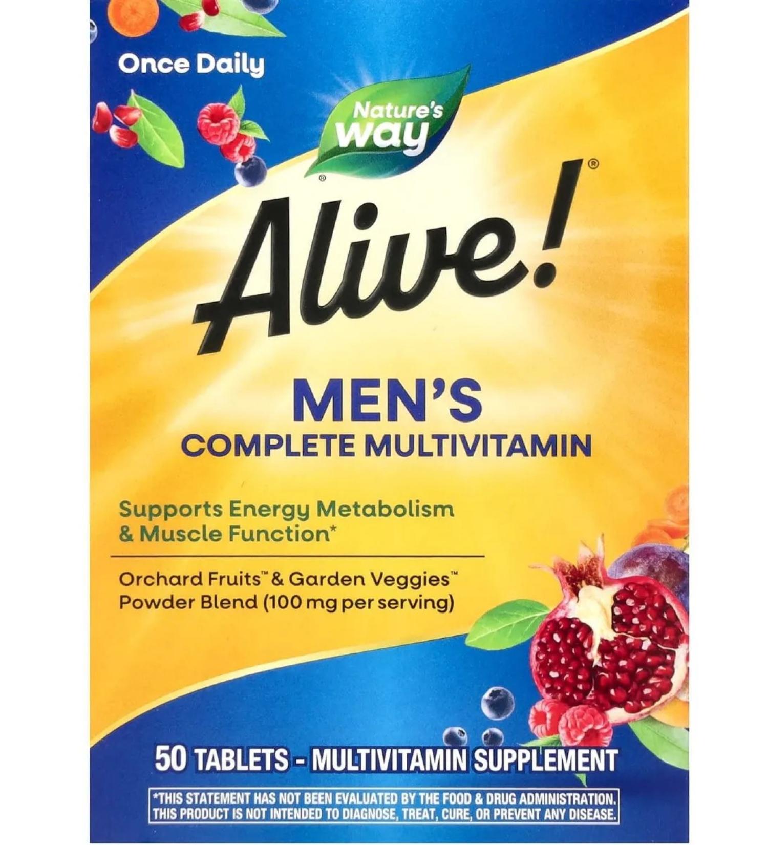 Nature's Way Vitamins for men 50 tablets - Buy Online on GoSupps.com