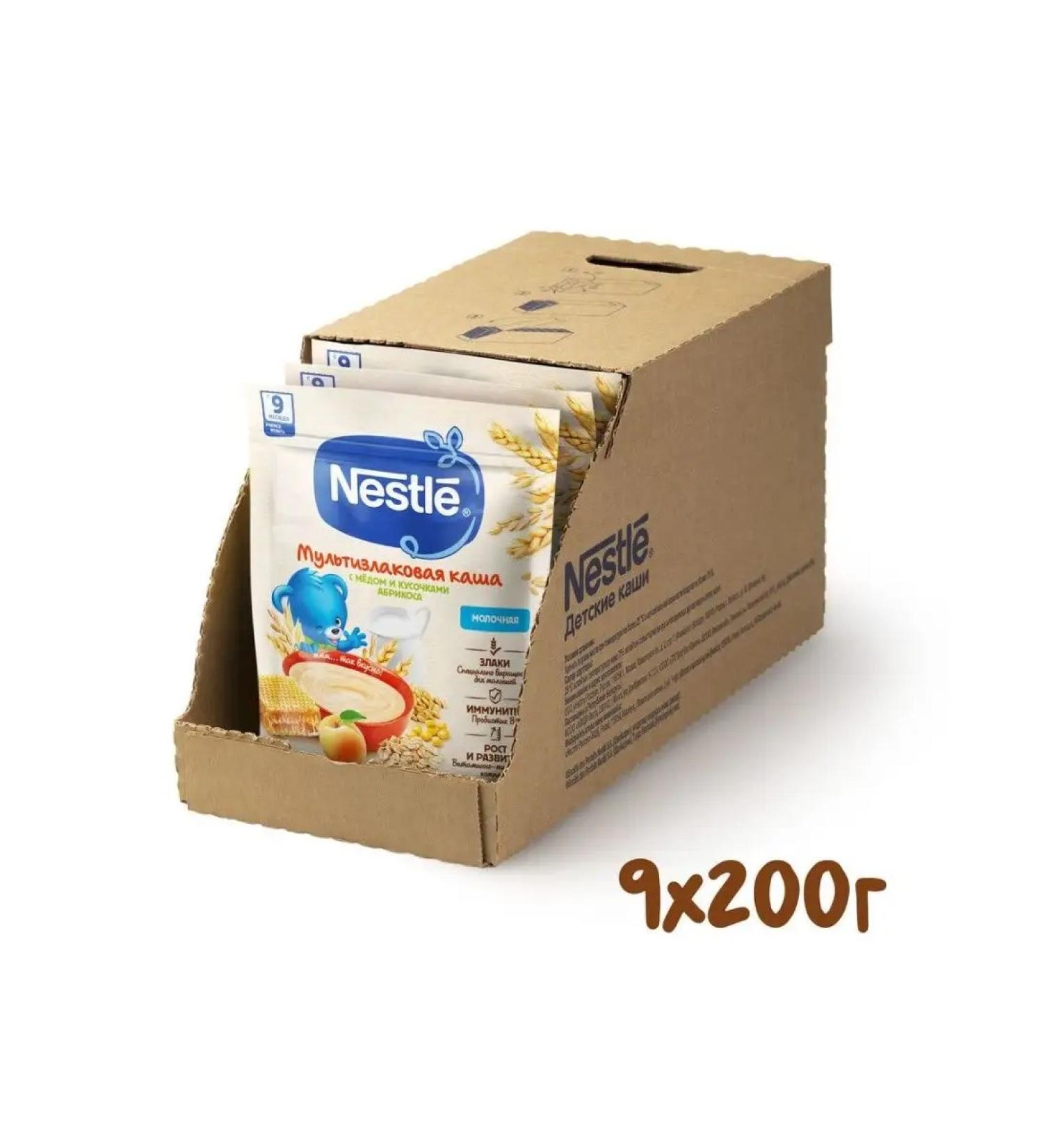 Nestle Milk porridge honeygot from 9 months 200g 9 pcs - Buy Online on GoSupps.com