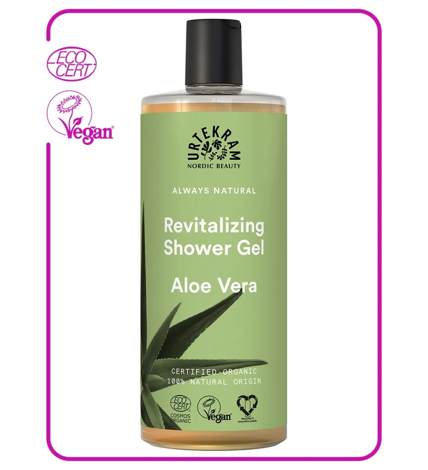 Urtekram Organic shower gel Aloe Vera 500 ml - Buy Online on GoSupps.com