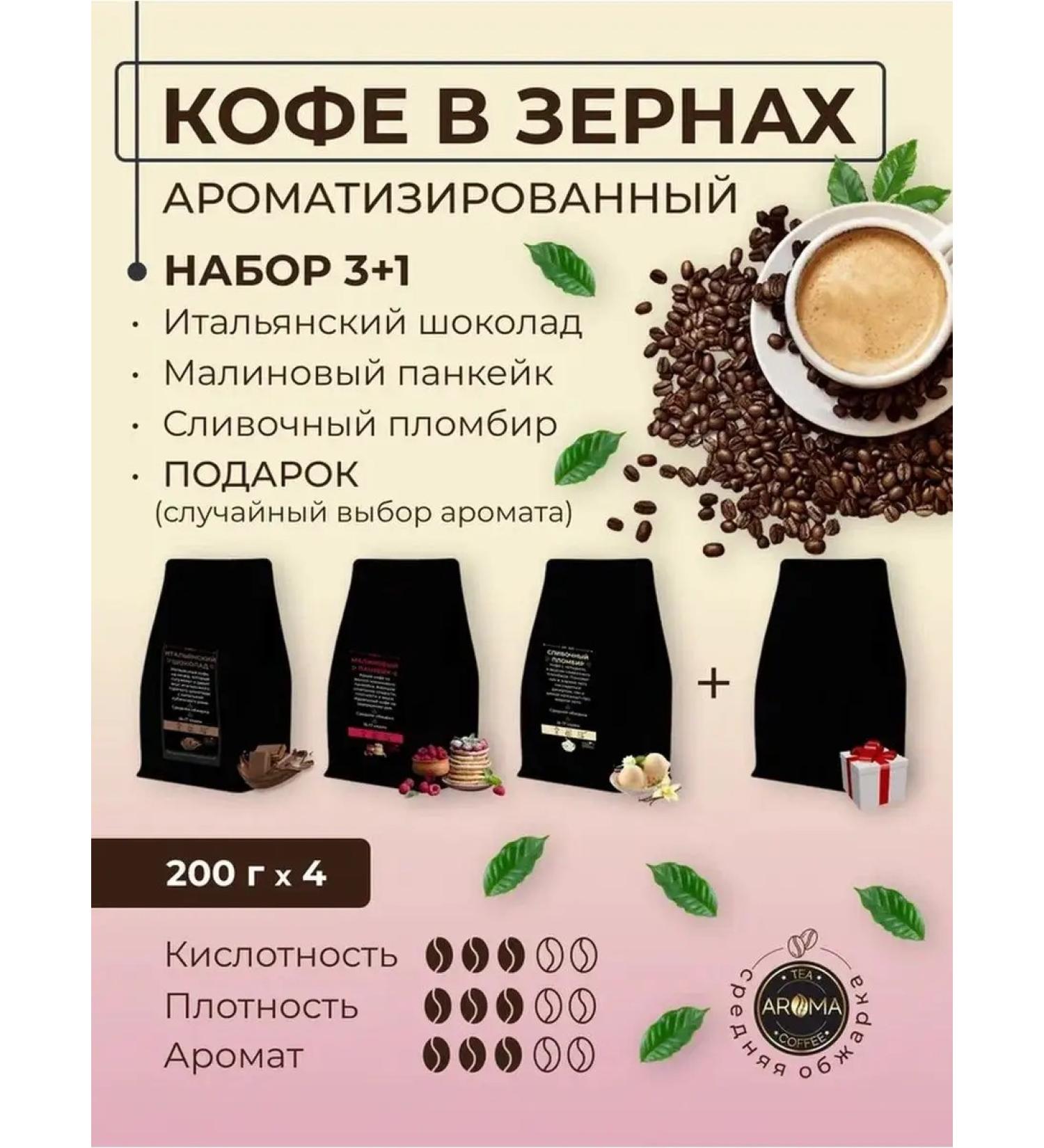 AROMATEA Set of coffee in grains aroma 4*200g - Buy Online on GoSupps.com