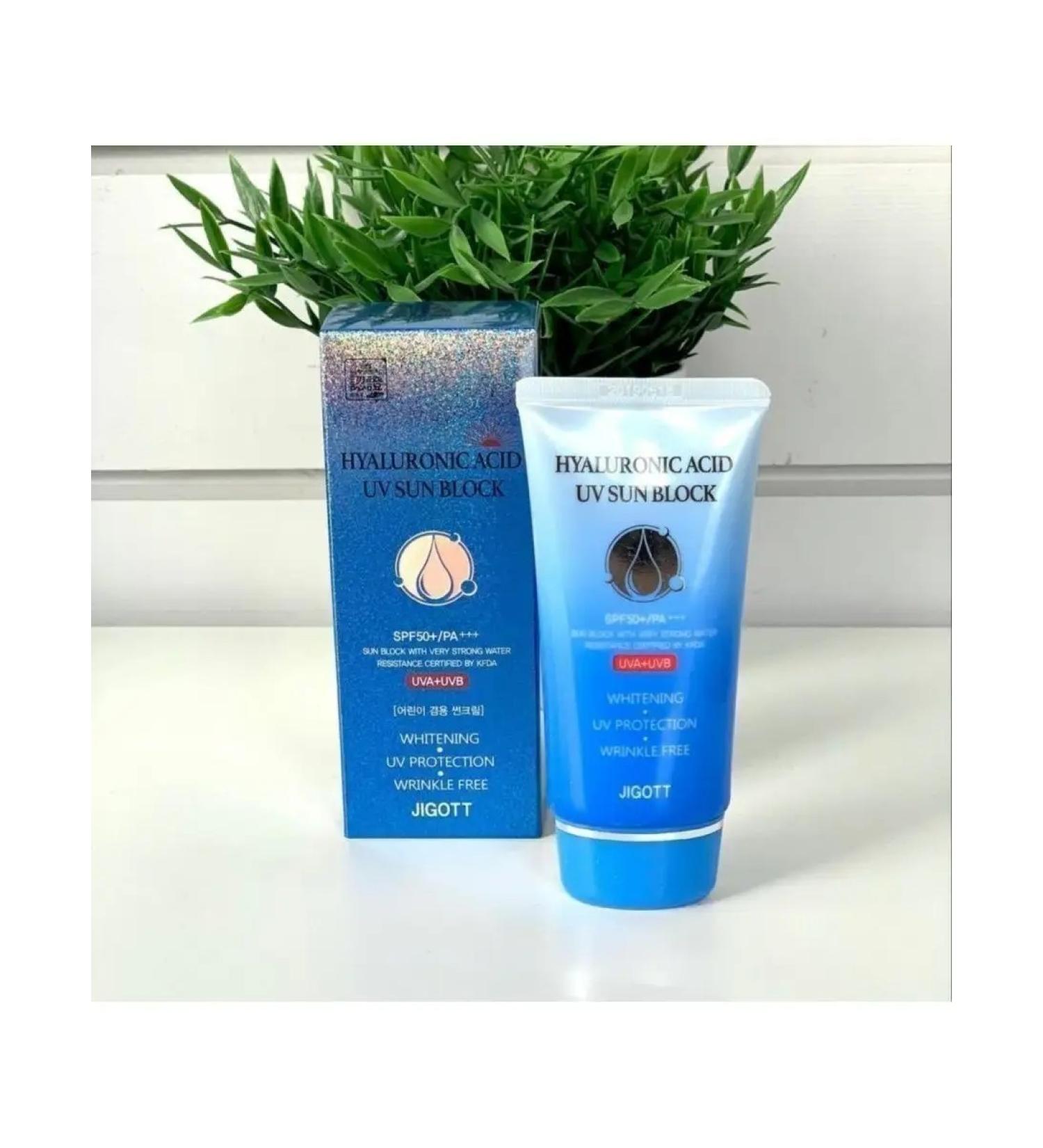 Jigott Moisturizing sunscreen for the face SPF50+PA +++ 70 ml - Buy Online on GoSupps.com