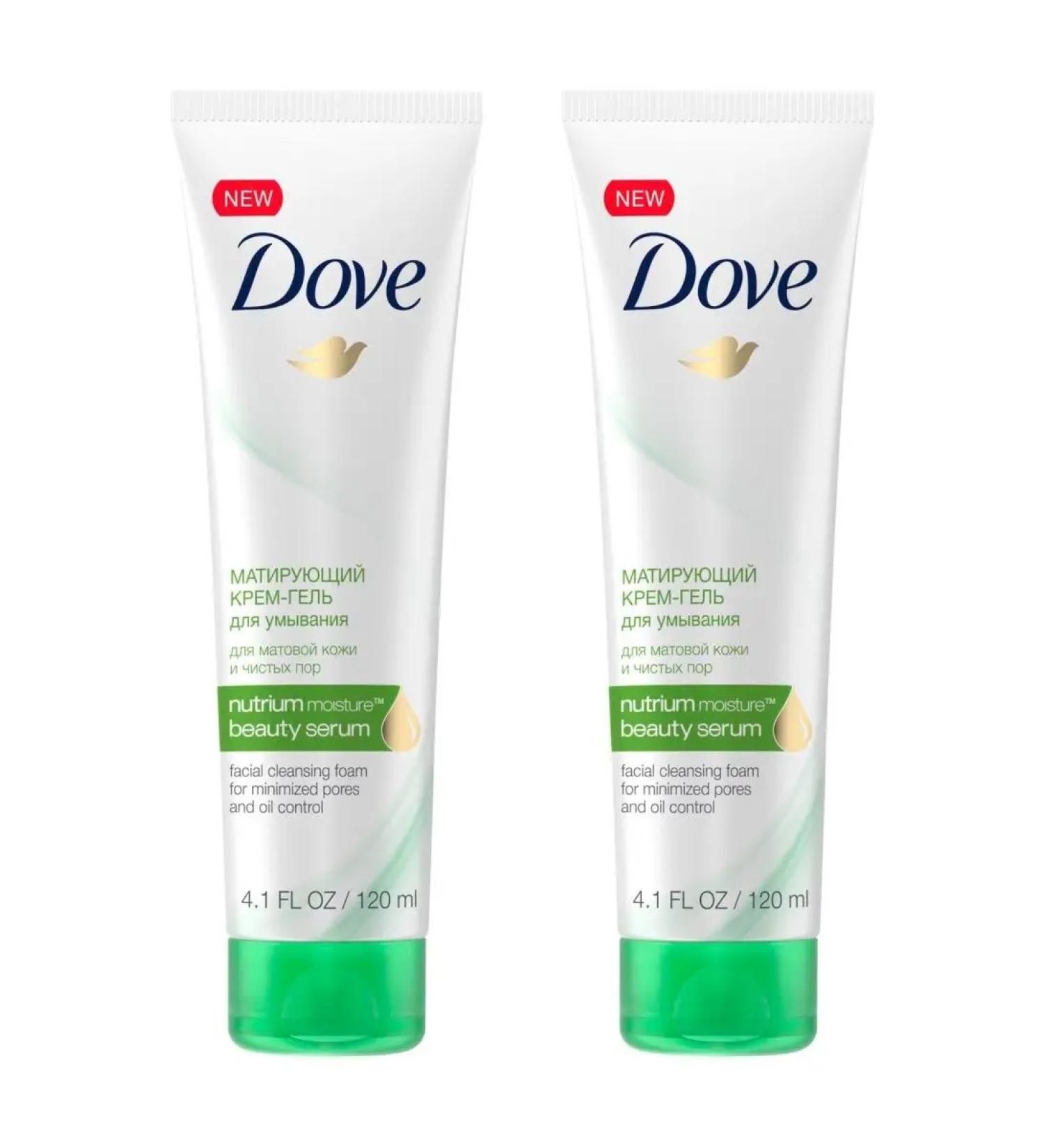 Dove Cream-gel for washing matting 120ml 2pcs