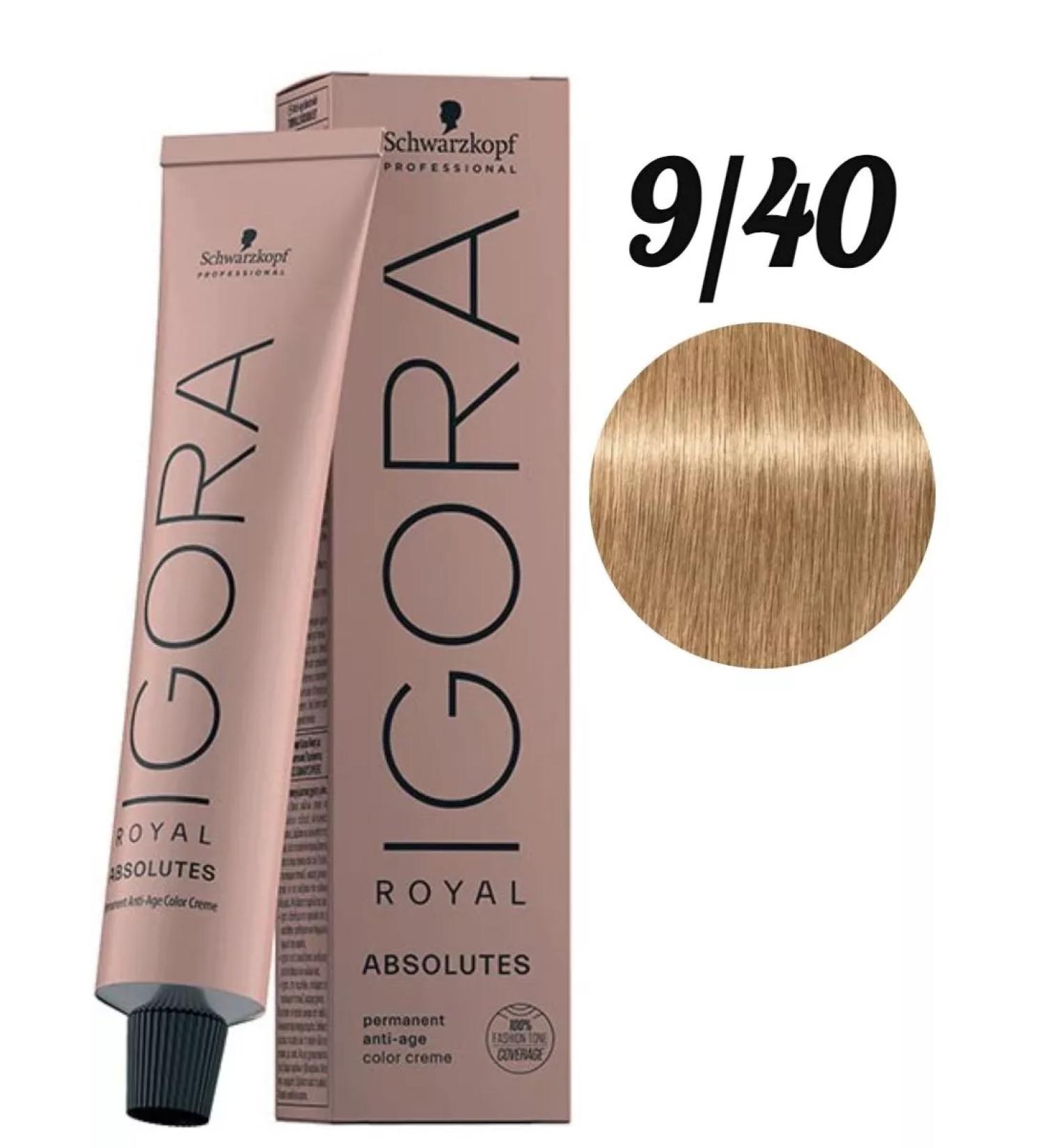 Schwarzkopf Professional Igora Royal Igor Absolutes Tone 9-40 60 ml - Buy Online on GoSupps.com