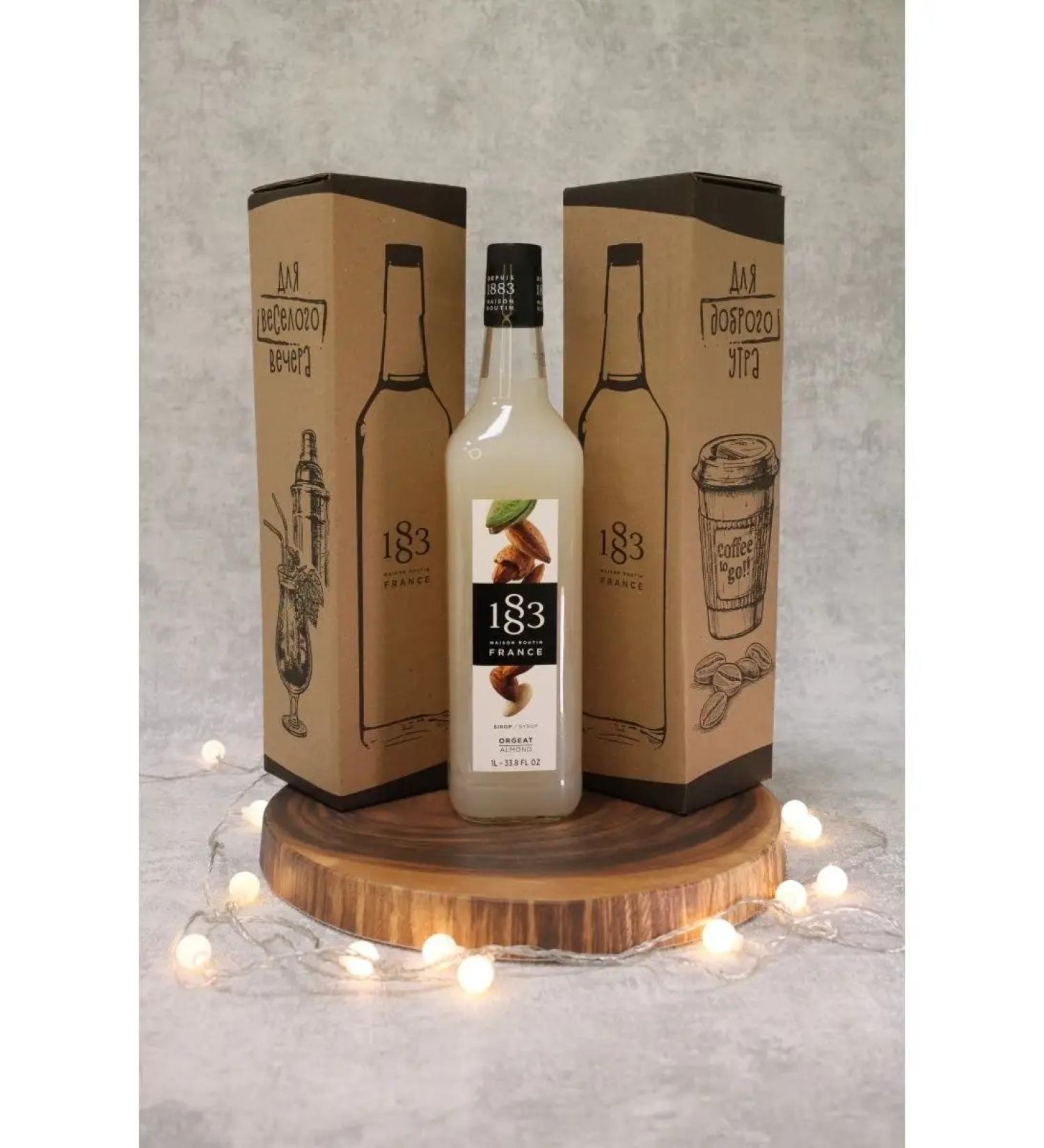 1883 Maison Routin Syrup almonds for coffee drinks and desserts 1 liter - Buy Online on GoSupps.com