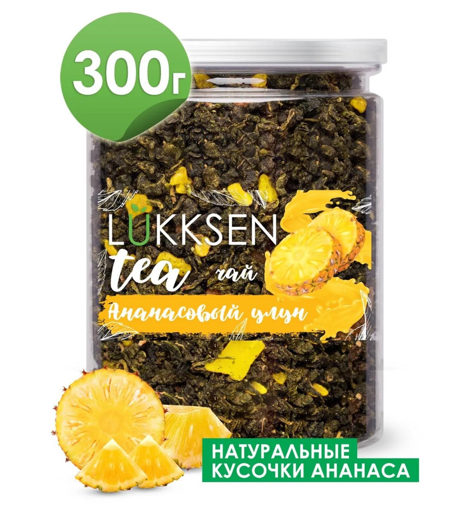 LUKKSEN Pineapple oolong tea green scattered 300 g - Buy Online on GoSupps.com