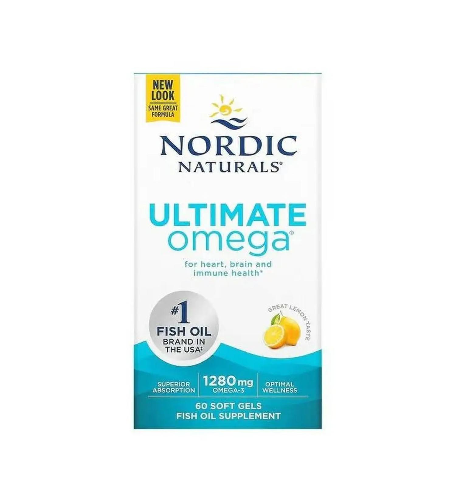 Nordic Naturals Ultimate Omega 640 mg 60 capsules - Buy Online on GoSupps.com