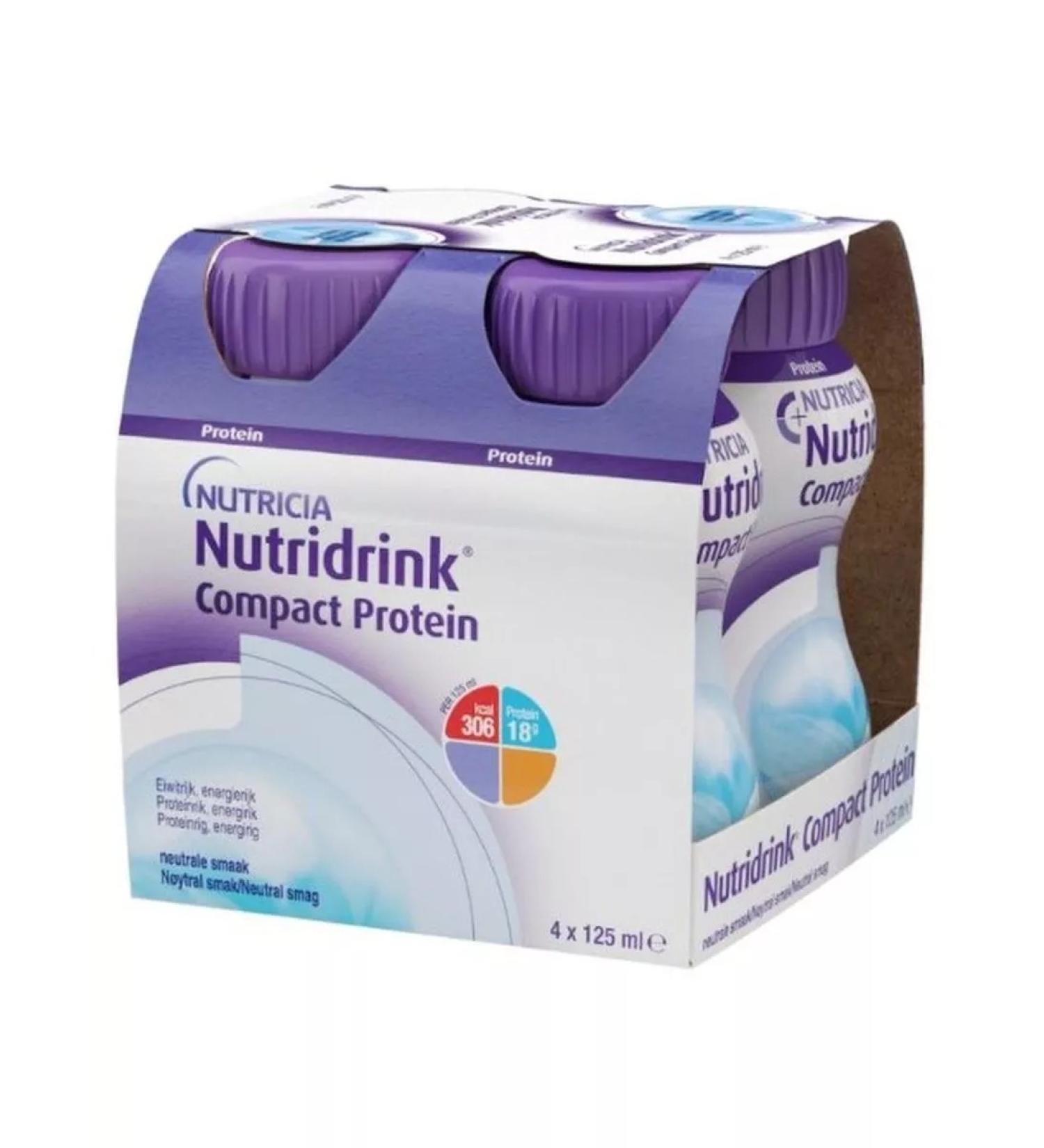 NUTRIDRINK Compact protein neutral taste 125ml 4 but-1 pcs - Buy Online on GoSupps.com