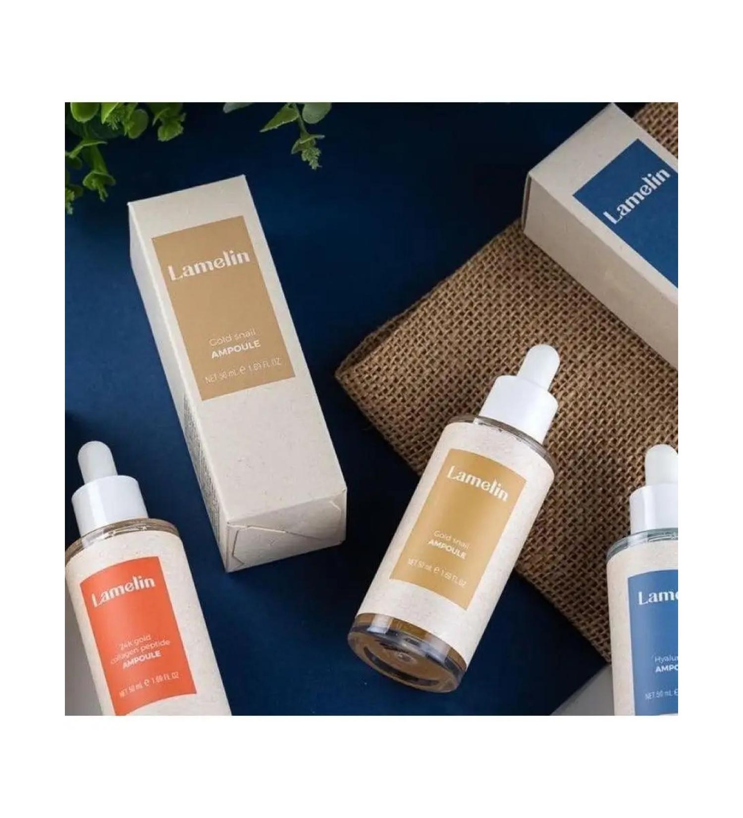 YASINA COSMETICS Lamelin Gold Snail ampoule face - Buy Online on GoSupps.com