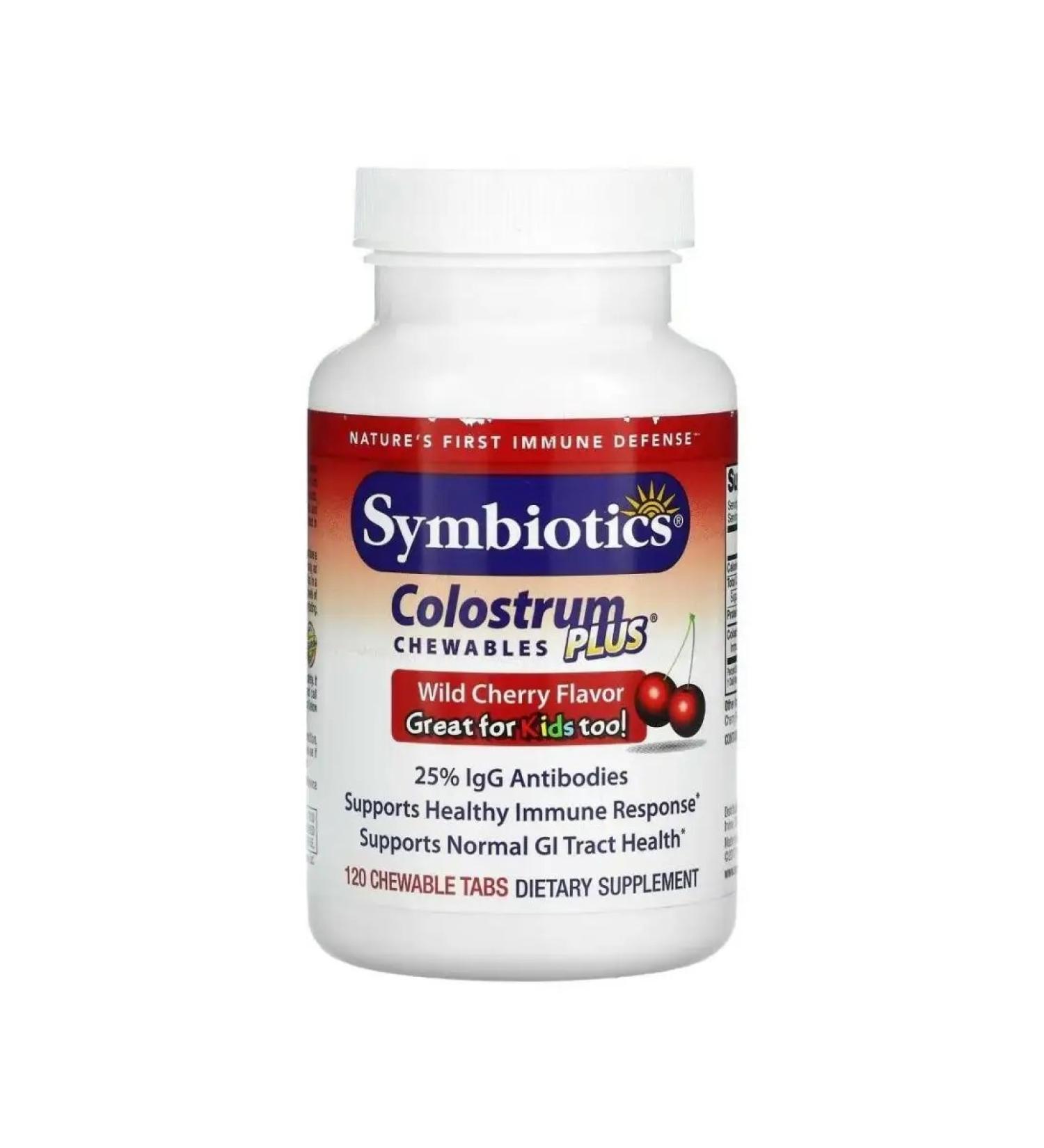 Symbiotics Colostrum plus colostrum 120 chewing tablets