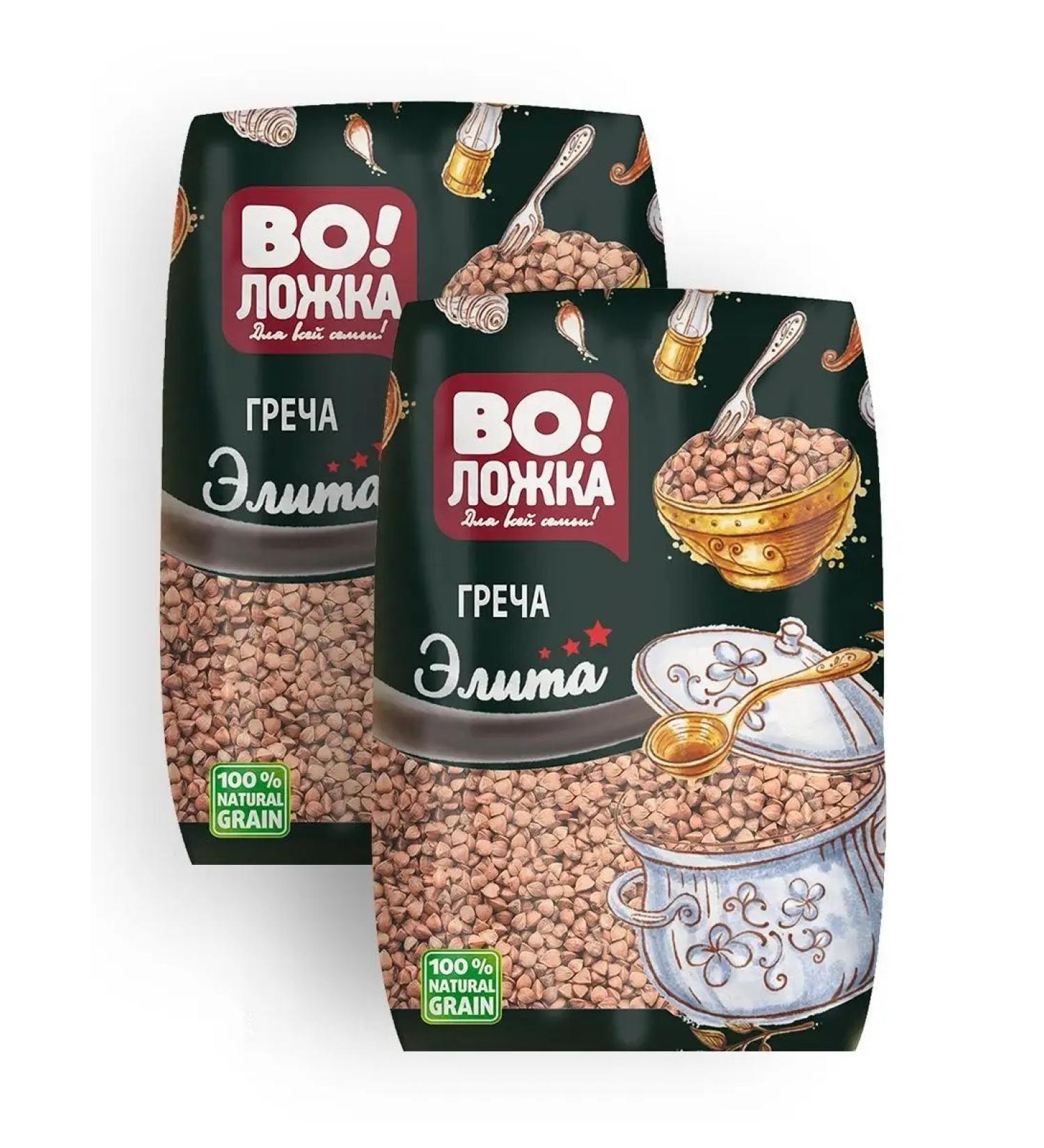 Volozhka Grunt buckwheat elite the highest variety 2pcs of 800g - Buy Online on GoSupps.com