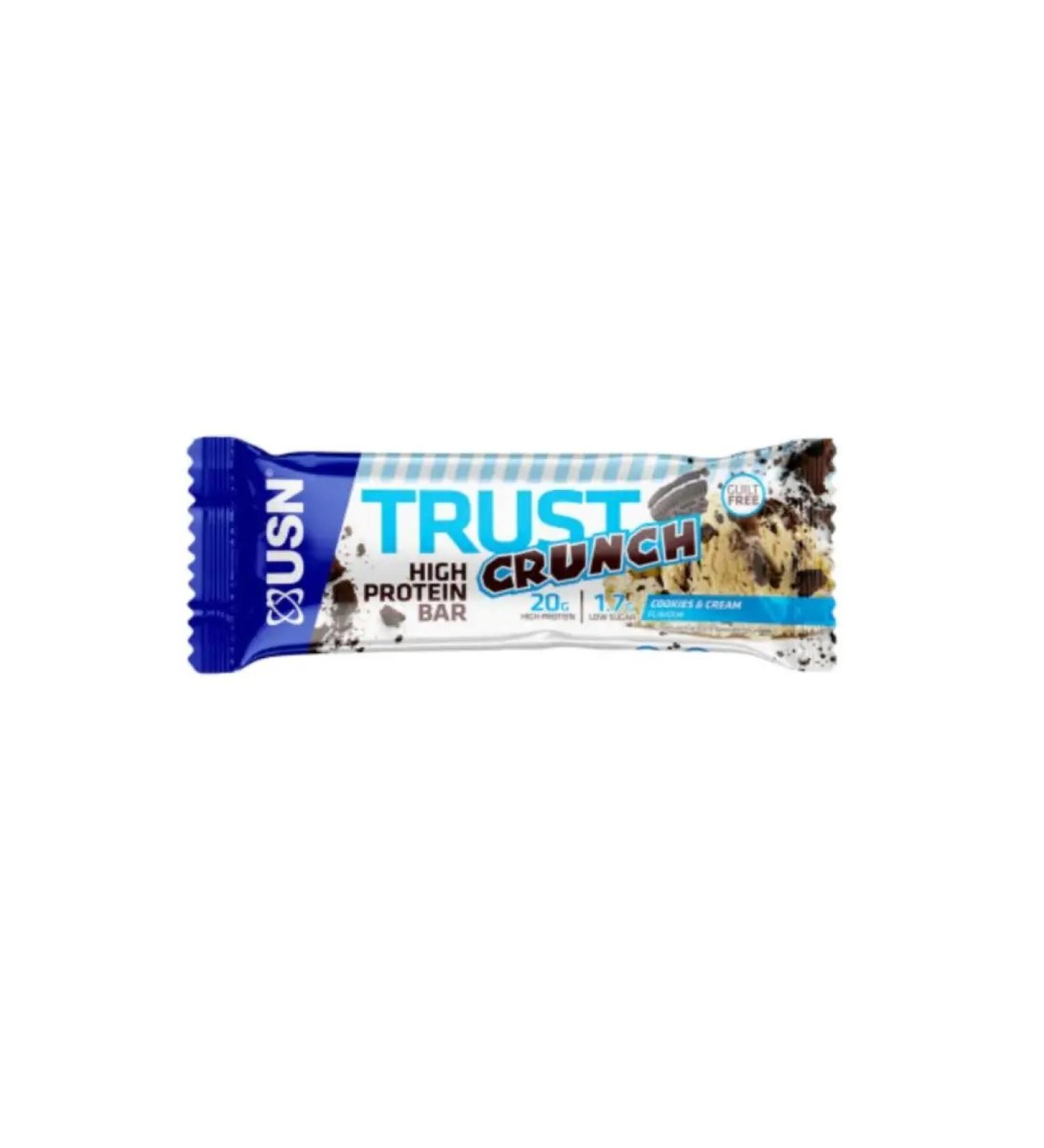 USN Protein Baton Trust Crunch 60 g cream liver