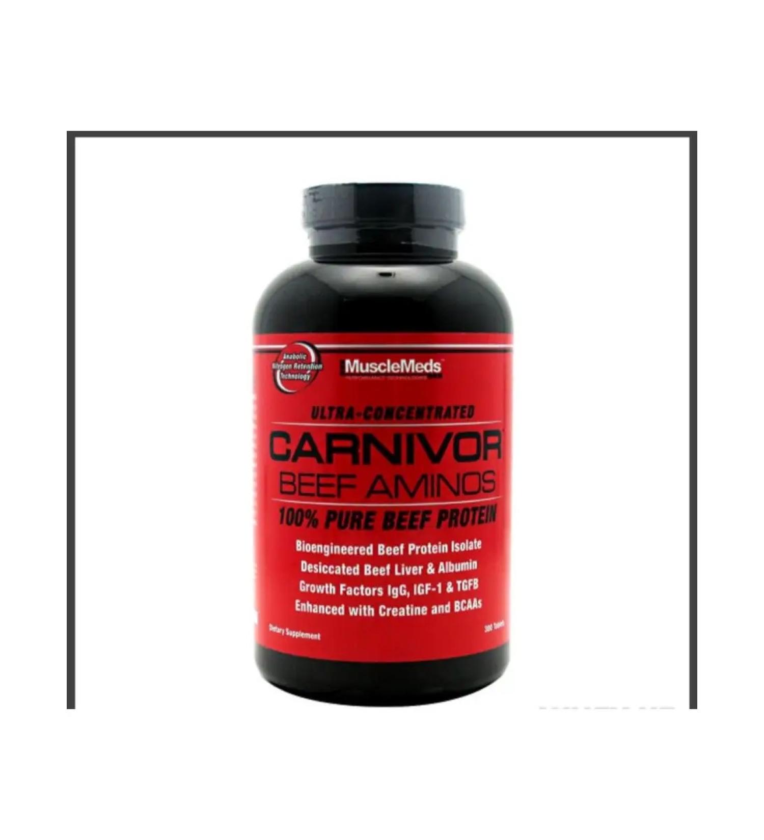 MuscleMeds Carnivor Beef Aminos 300 tabs Amino acids - Buy Online on GoSupps.com