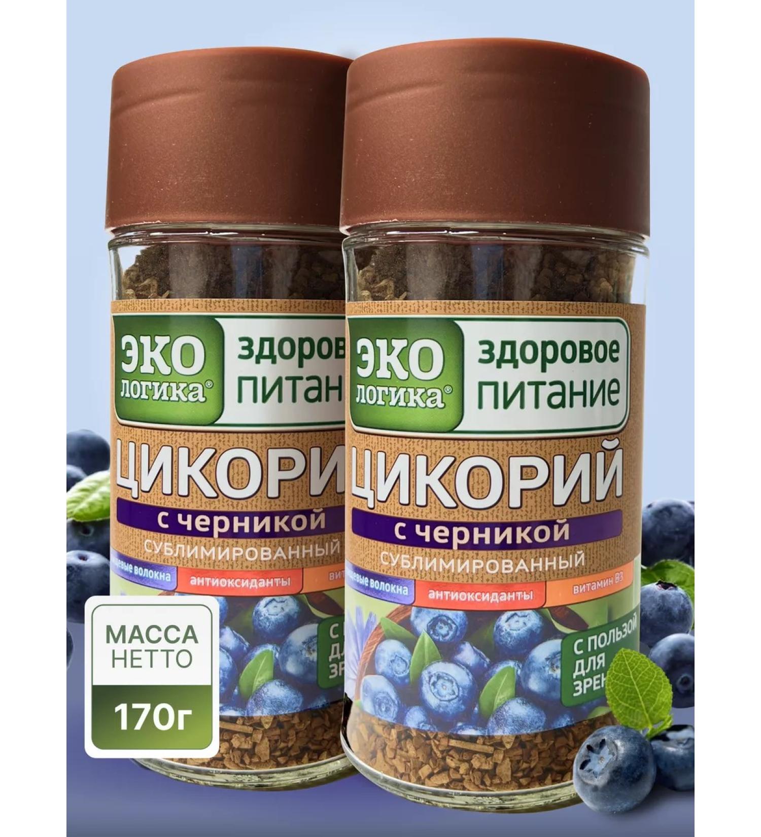 EcoLogic Chicoria sublimated with blueberry 2x85 g - Buy Online on GoSupps.com