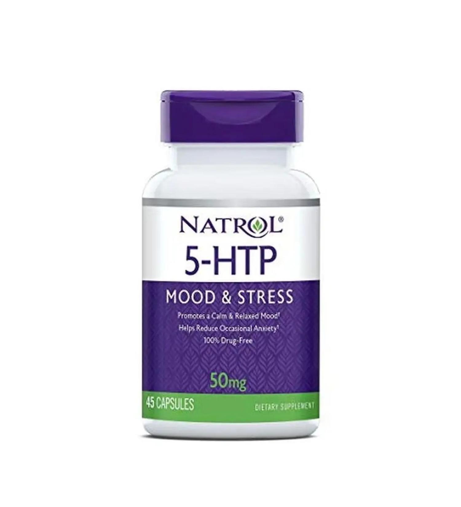 Natrol 5-HTP 50 mg 45 capsules - Buy Online on GoSupps.com