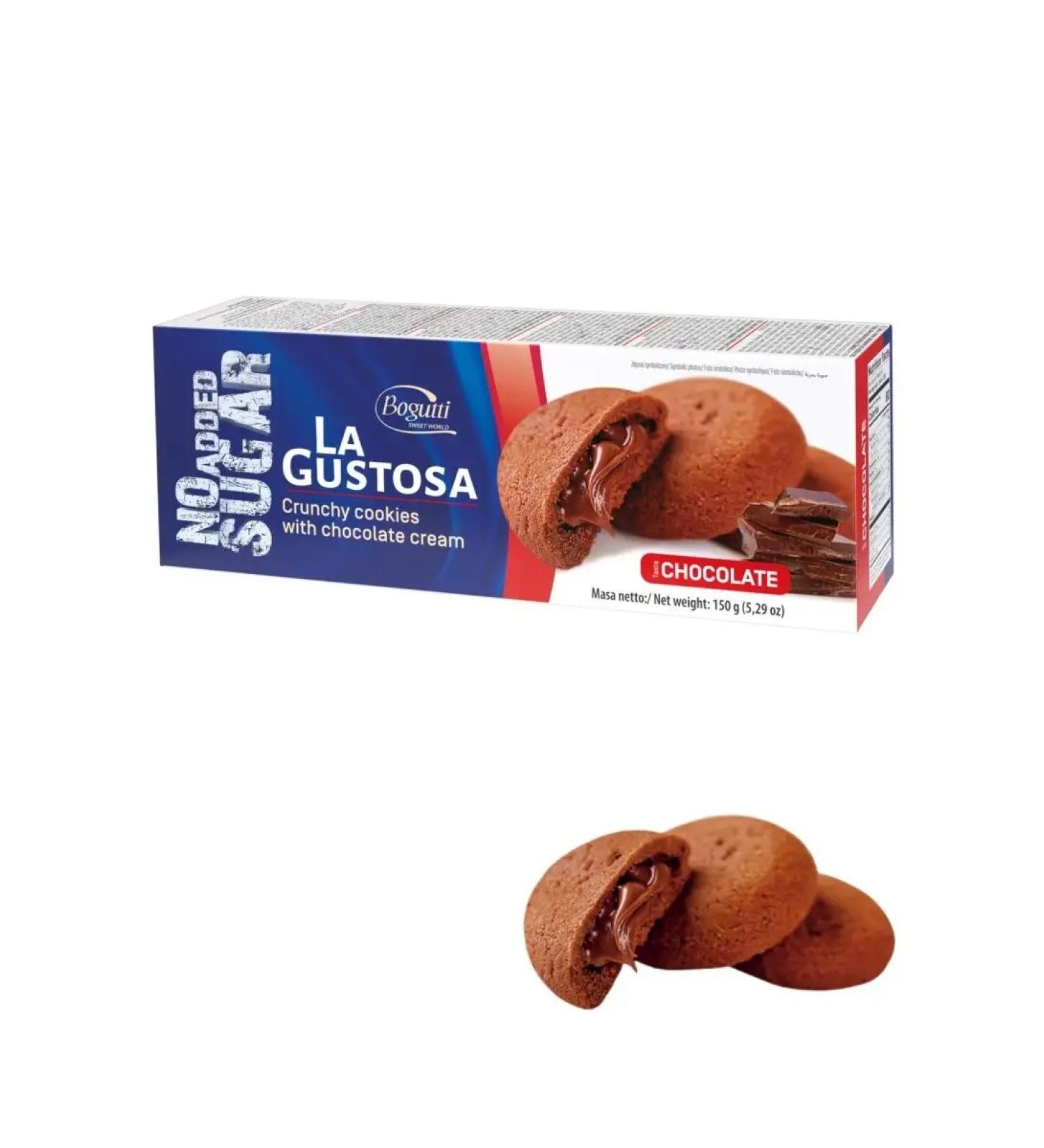 Bogutti Cookies with chocolate cream without sugar 150 g