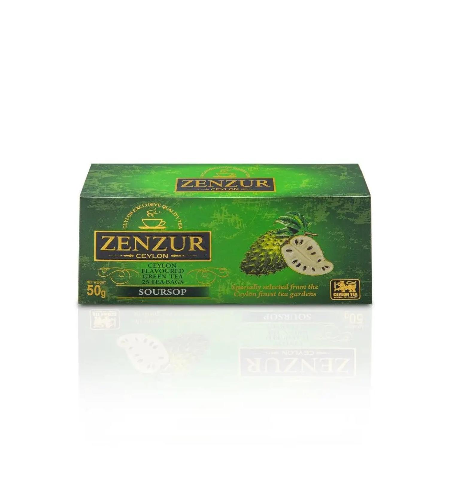 ZENZUR Green tea SOURSOP 25 packages - Buy Online on GoSupps.com