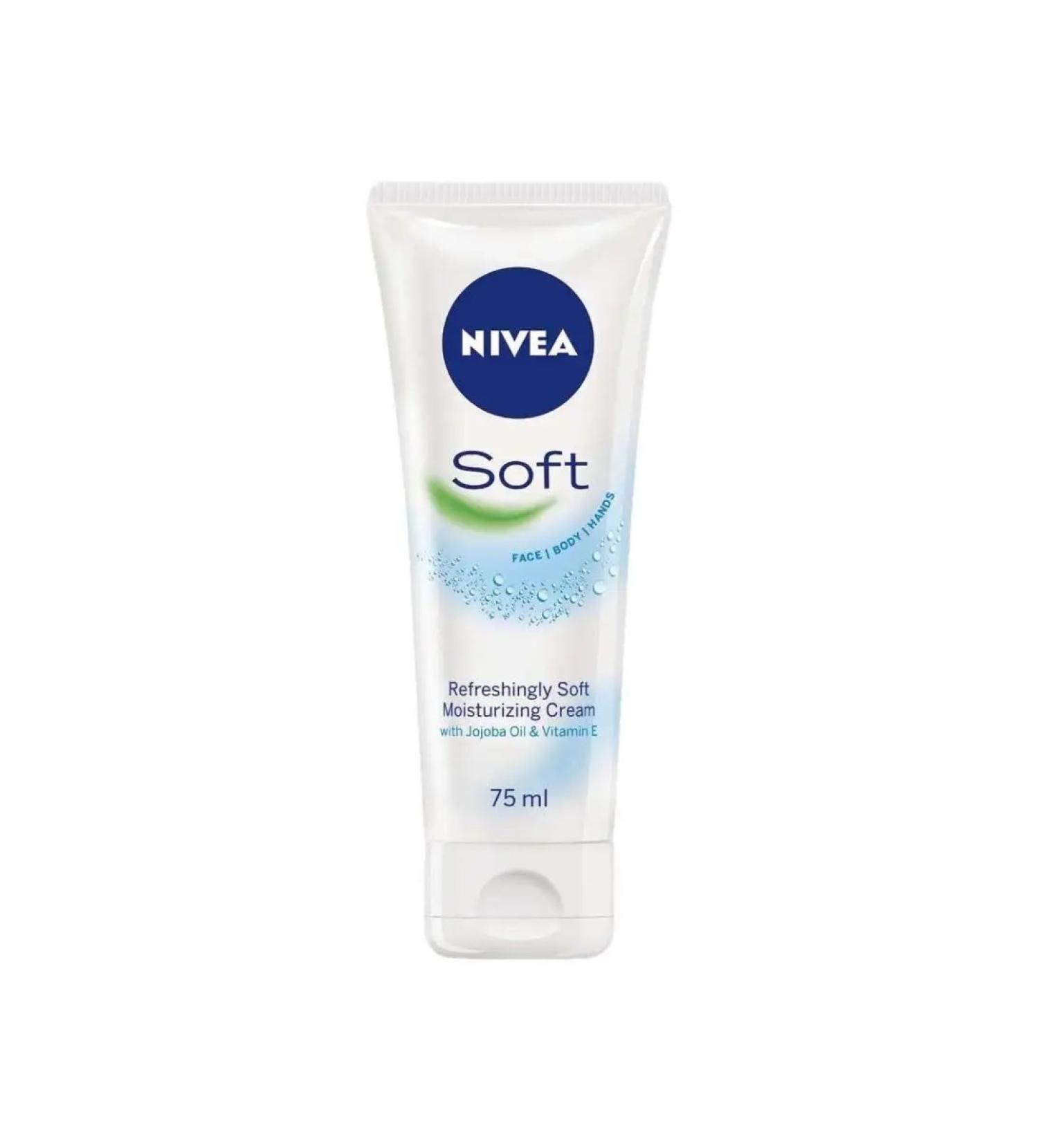For the body Nivea Soft cream moisturizer with jojoba 75 ml