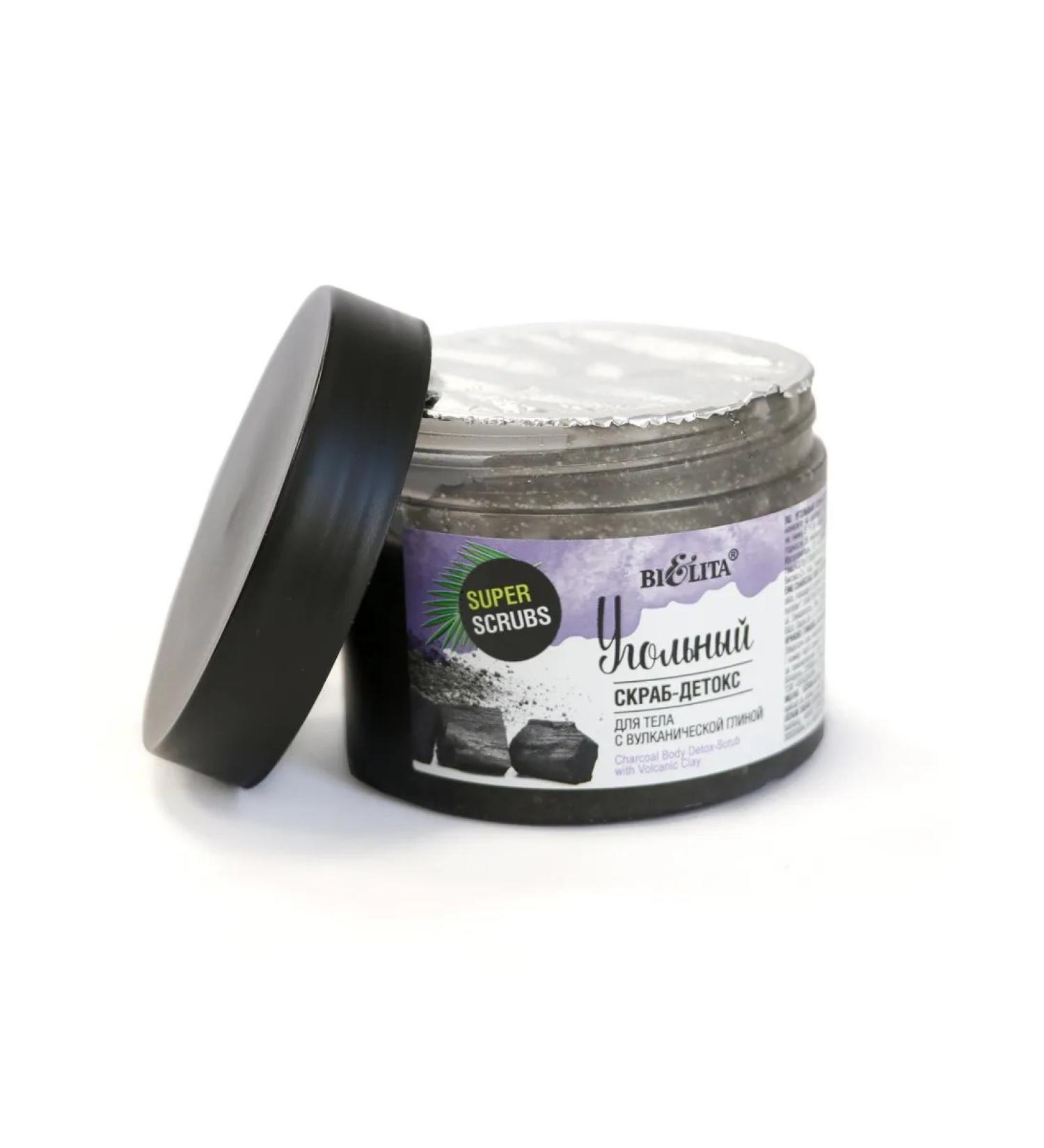 Belita Coal scrub-deox for the body with volcanic clay - Buy Online on GoSupps.com