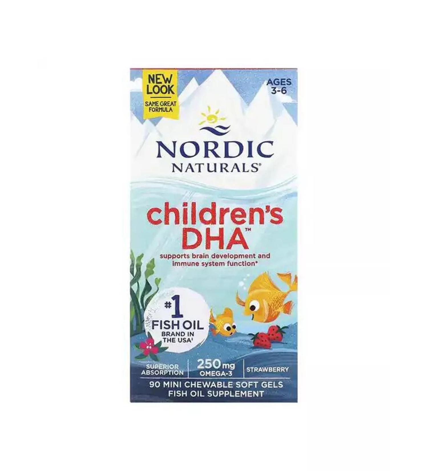 Nordic Naturals DGK for children 3-6 years old 90 mini-capsule - Buy Online on GoSupps.com