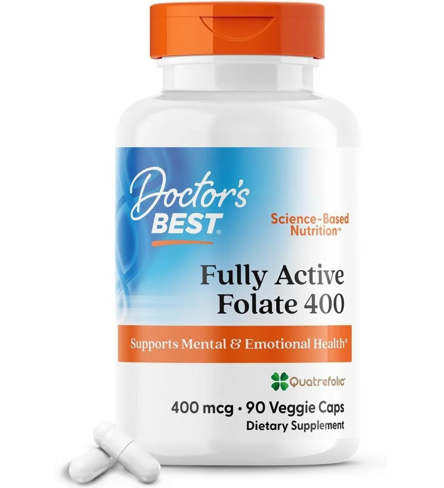 Doctor's Best Active Folat Fully Active Flate 400 g 90 capsules - Buy Online on GoSupps.com