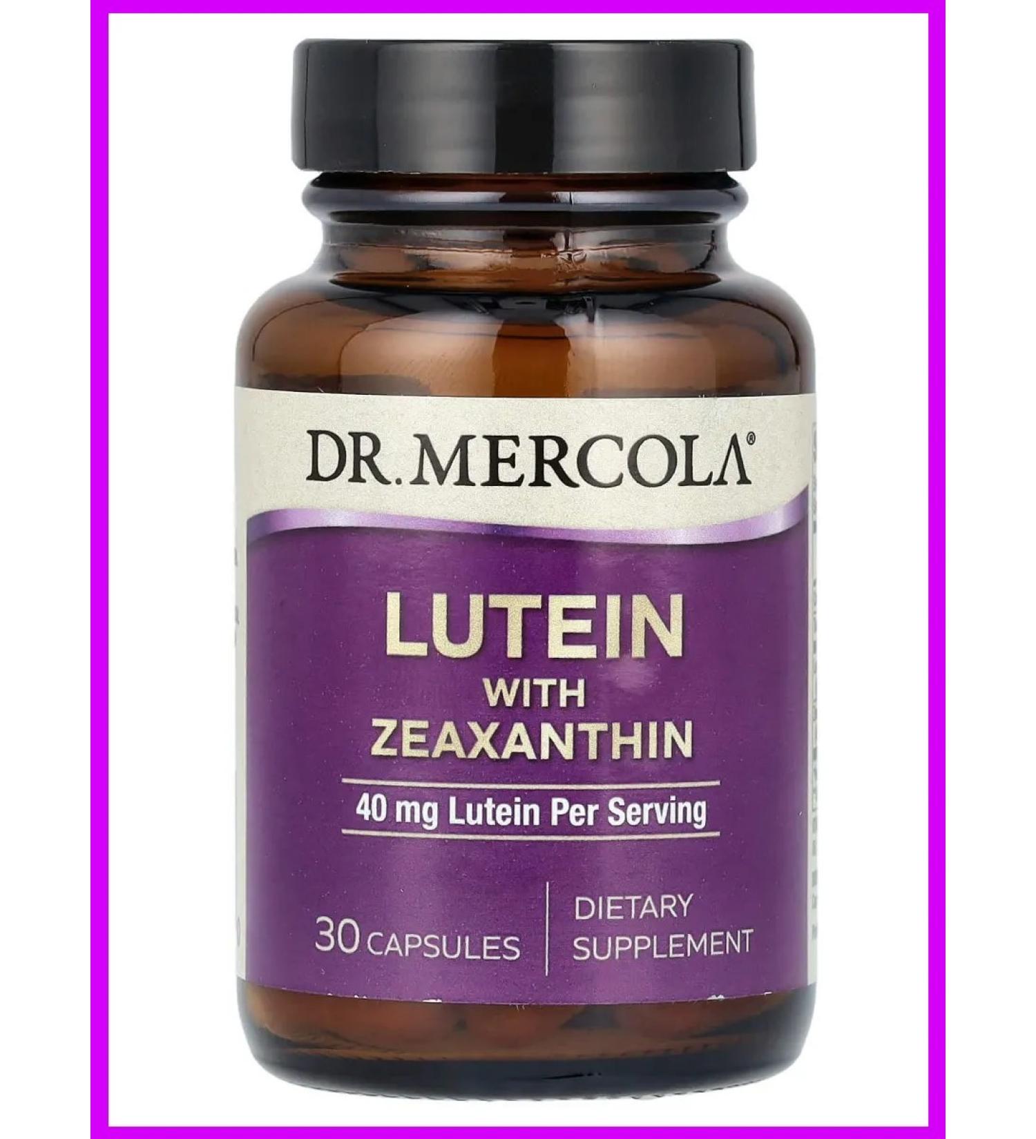 Dr Mercola Luthein with zeaxantin 40 mg 30 capsules